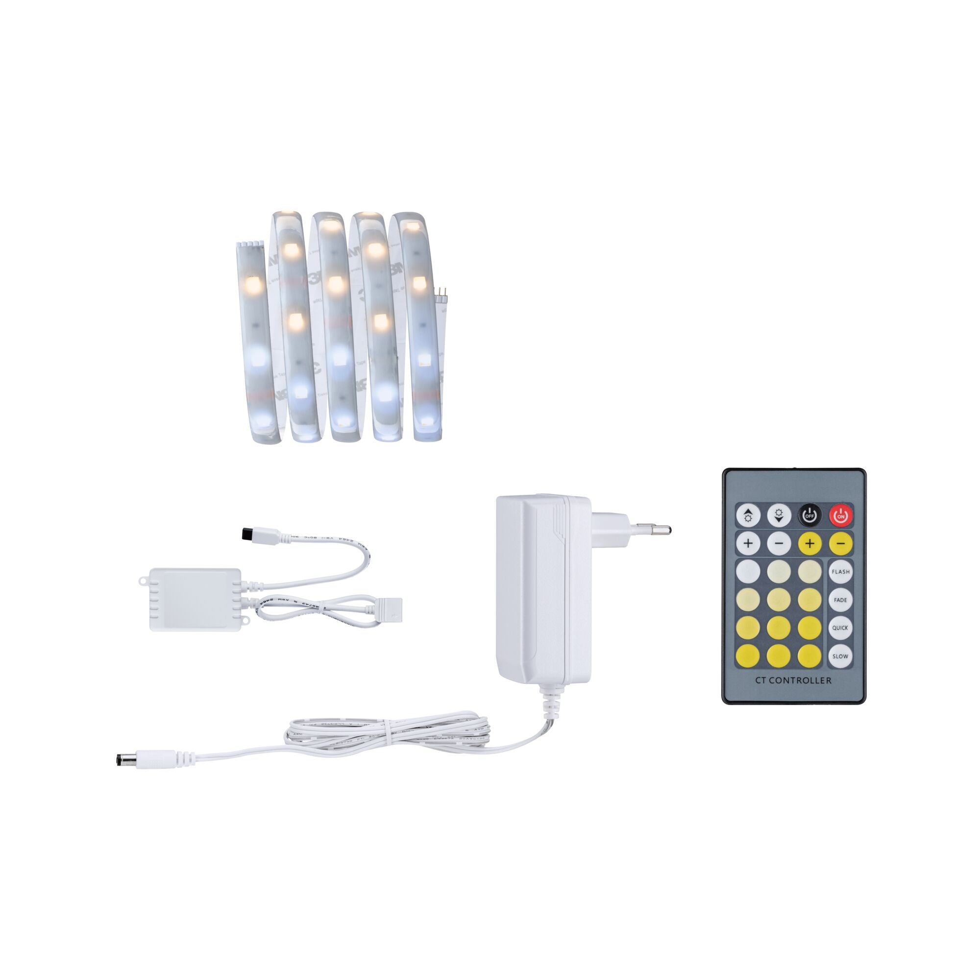 MaxLED 250 Tunable White Basisset 1,5m beschichtet IP44 5,5W 230lm/m Tunable White 24VA - Paulmann - 79876