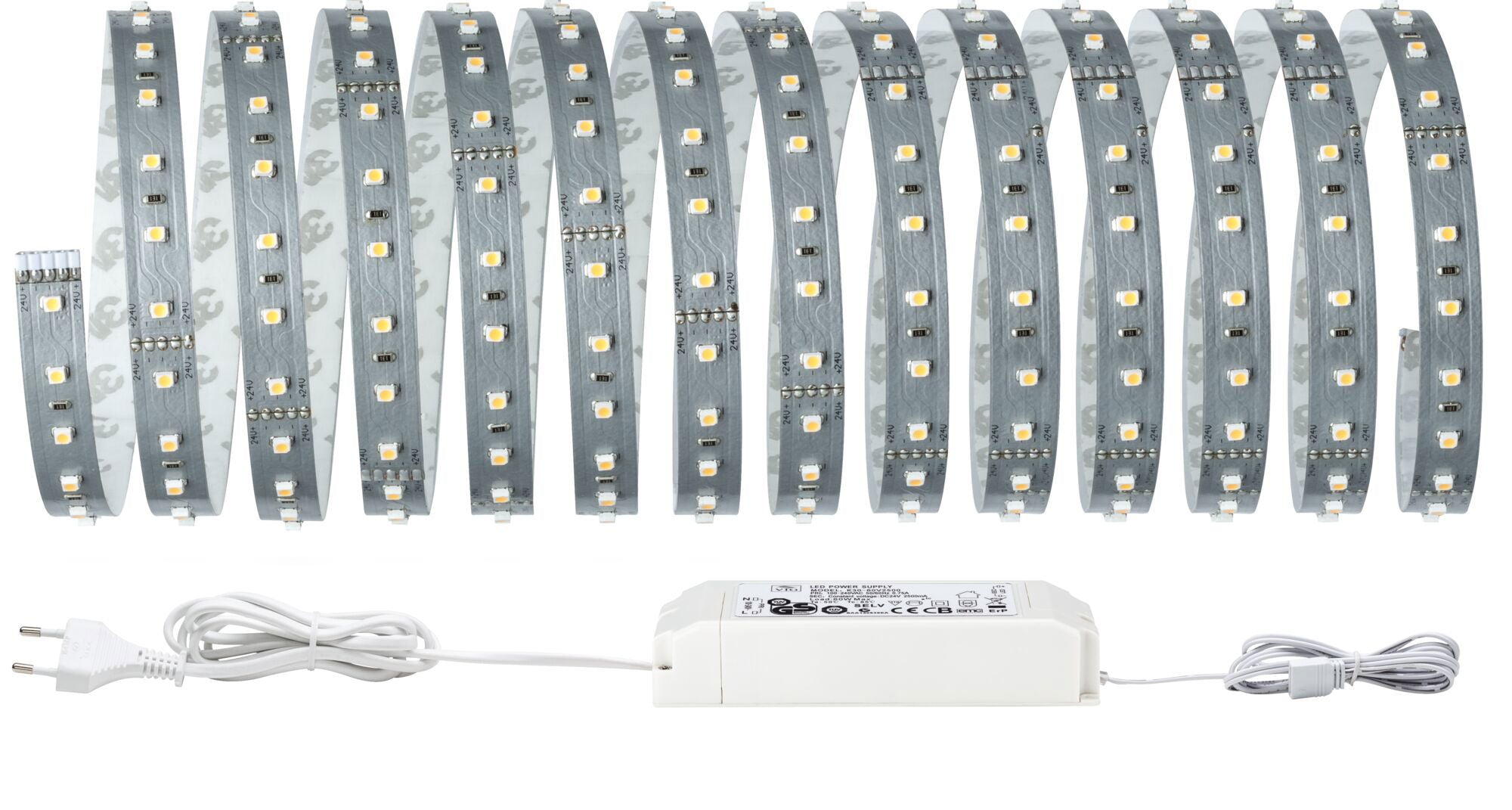 MaxLED 500 Tageslichtweiß Basisset 5m 30W 550lm/m 72 LEDs/m 6500K 60VA - Paulmann - 70605