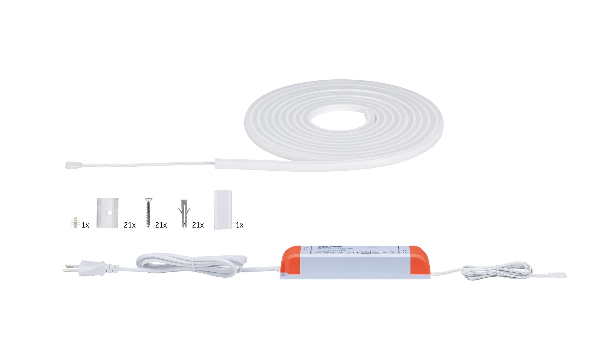 MaxLED Flow Warmweiß Basisset 5m 52W 750lm/m 180 LEDs/m 2700K 75VA - Paulmann - 70964