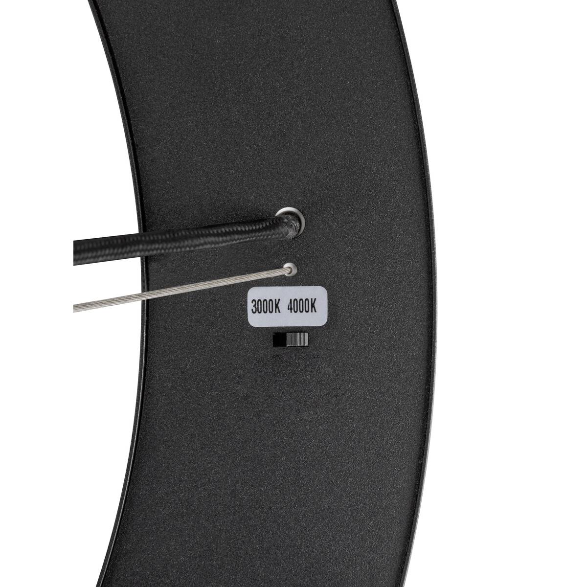 MEDO® RING 60 Pendelleuchte, Pendellänge 300 cm, 3000/4000 K, 110°, PHASE, schwarz, - SLV - 1008591