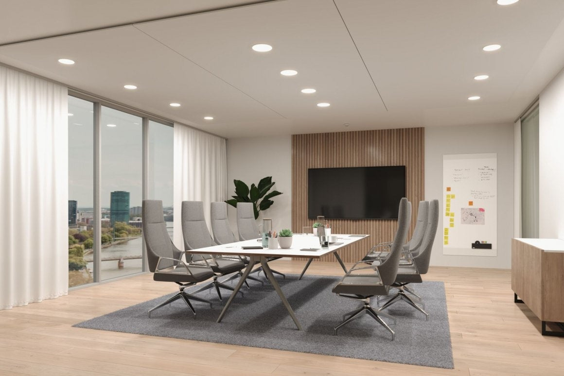 VariFit LED Einbaupanel Veluna Edge IP44 rund 200mm 1400lm Tunable White Weiß dimmbar