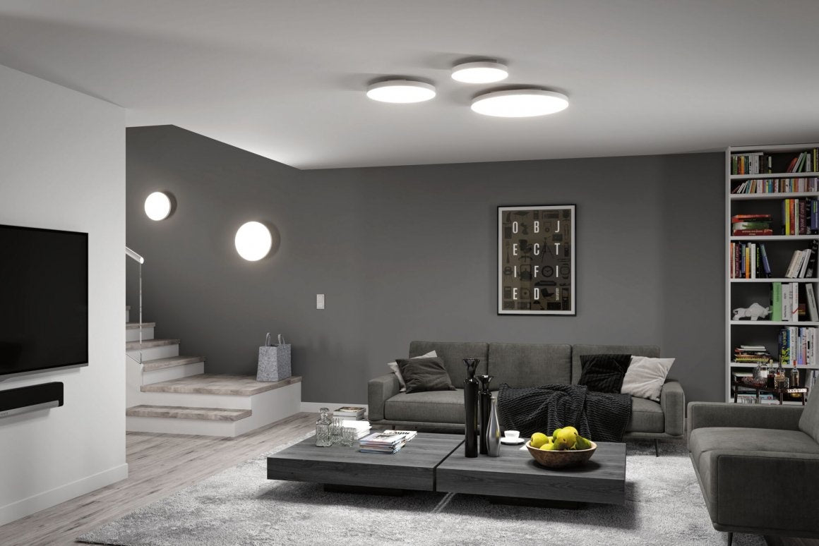 LED Panel Velora rund 600mm White Switch Weiß