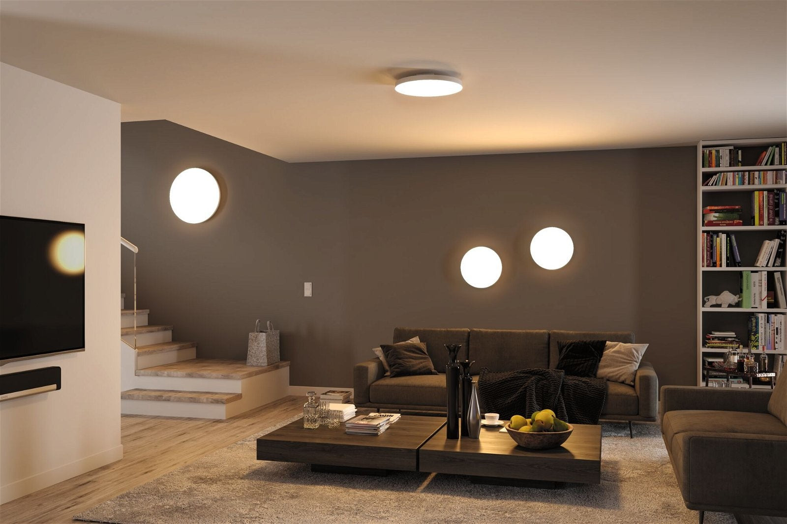 LED Panel Velora rund 400mm Tunable White Weiß dimmbar