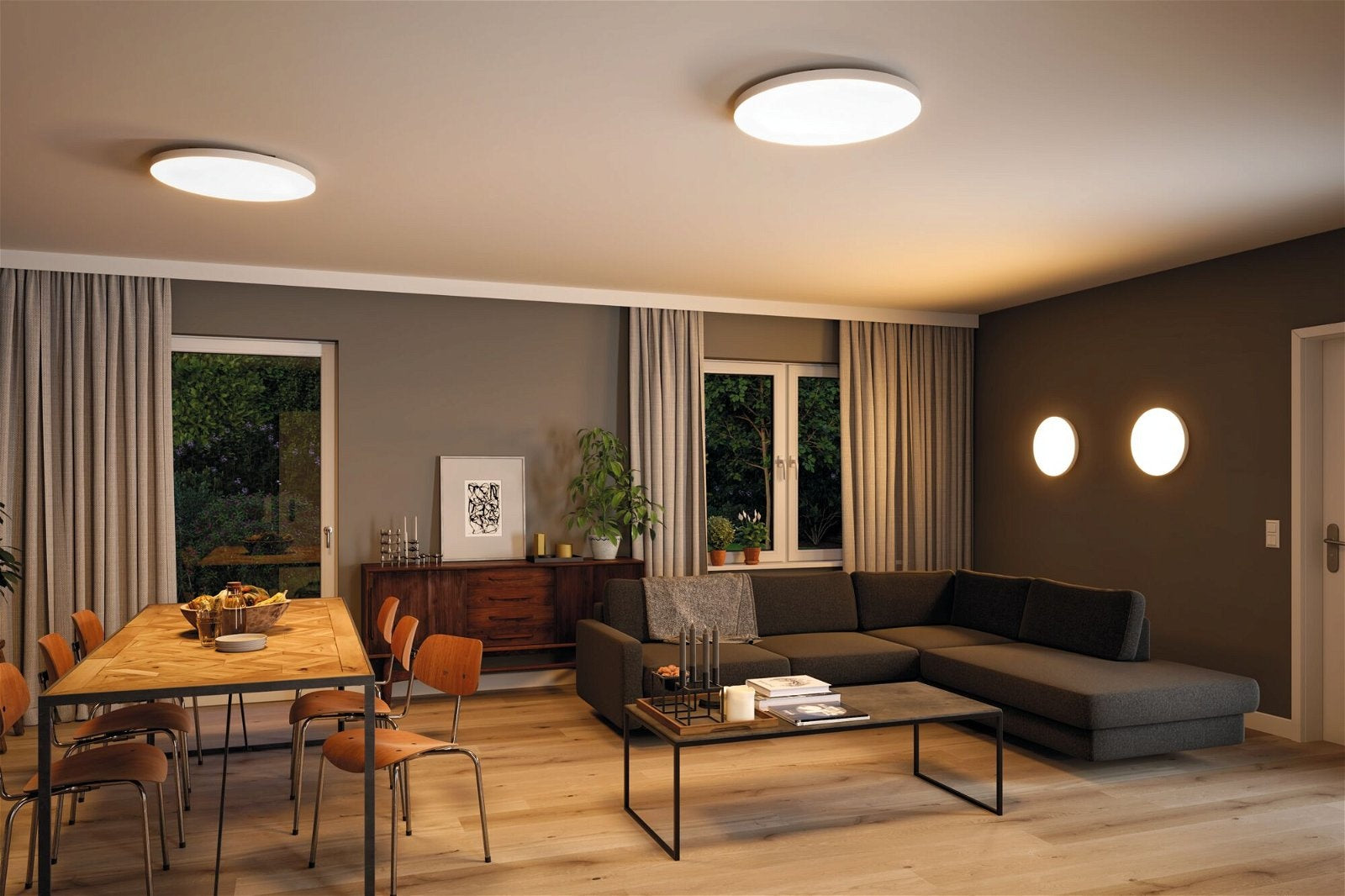 LED Panel Velora rund 400mm Tunable White Weiß dimmbar