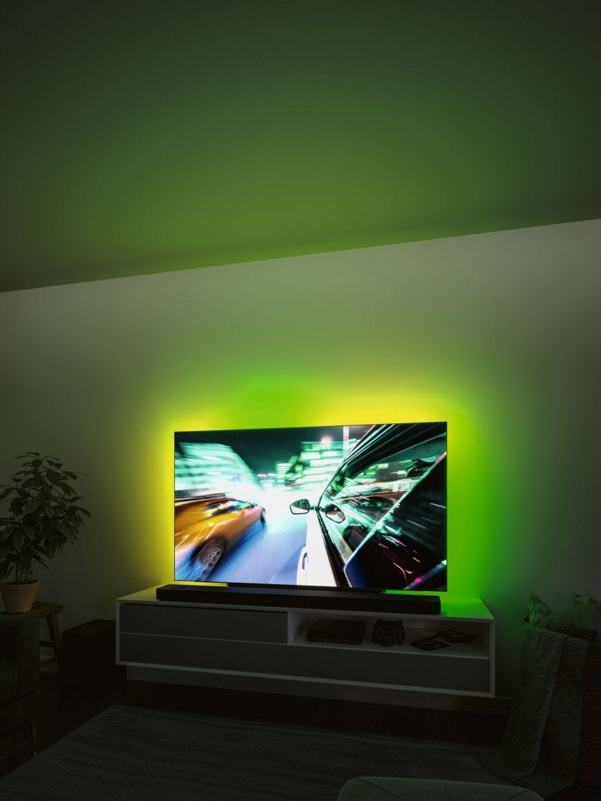 EntertainLED USB LED Strip TV-Beleuchtung 65 Zoll 2,4m 4W 60LEDs/m RGB+