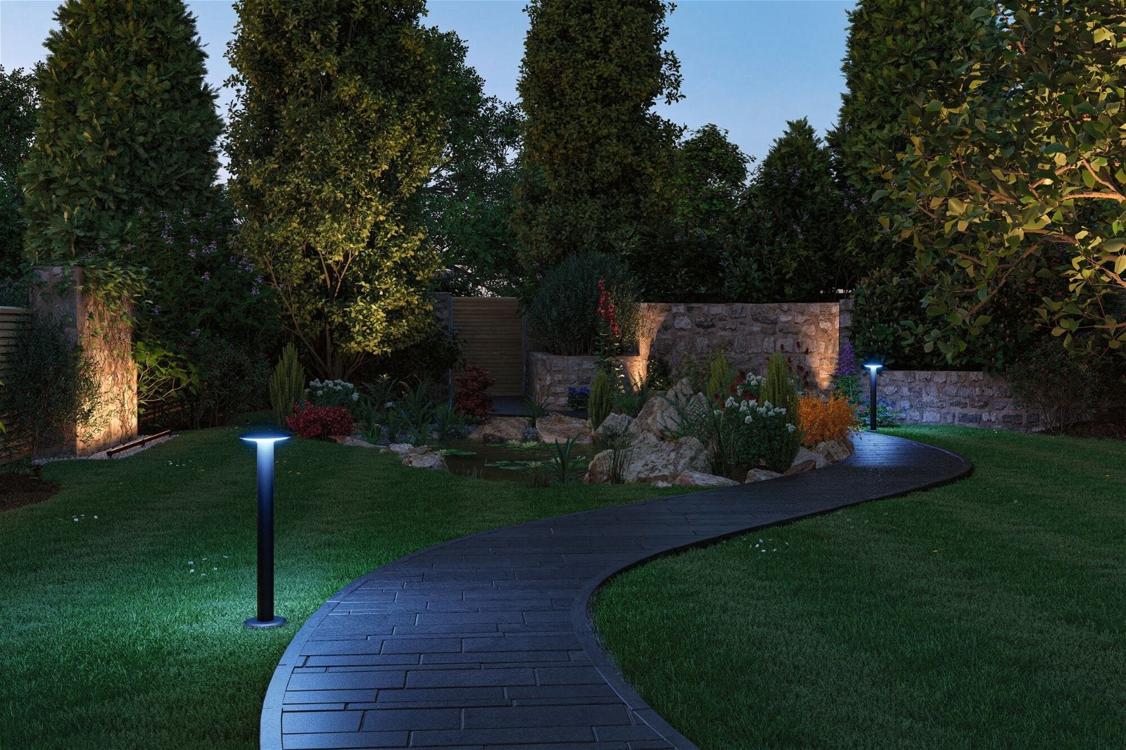 Plug & Shine LED Pollerleuchte Plate
