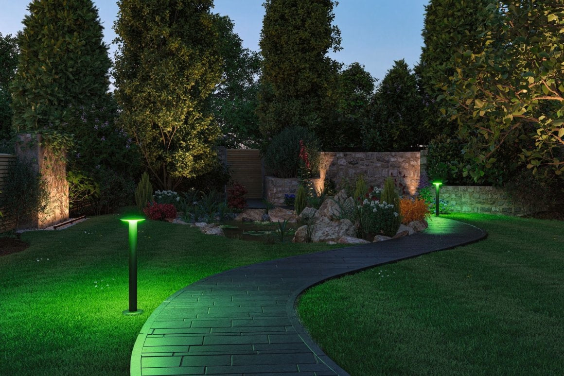 Plug & Shine LED Pollerleuchte Plate