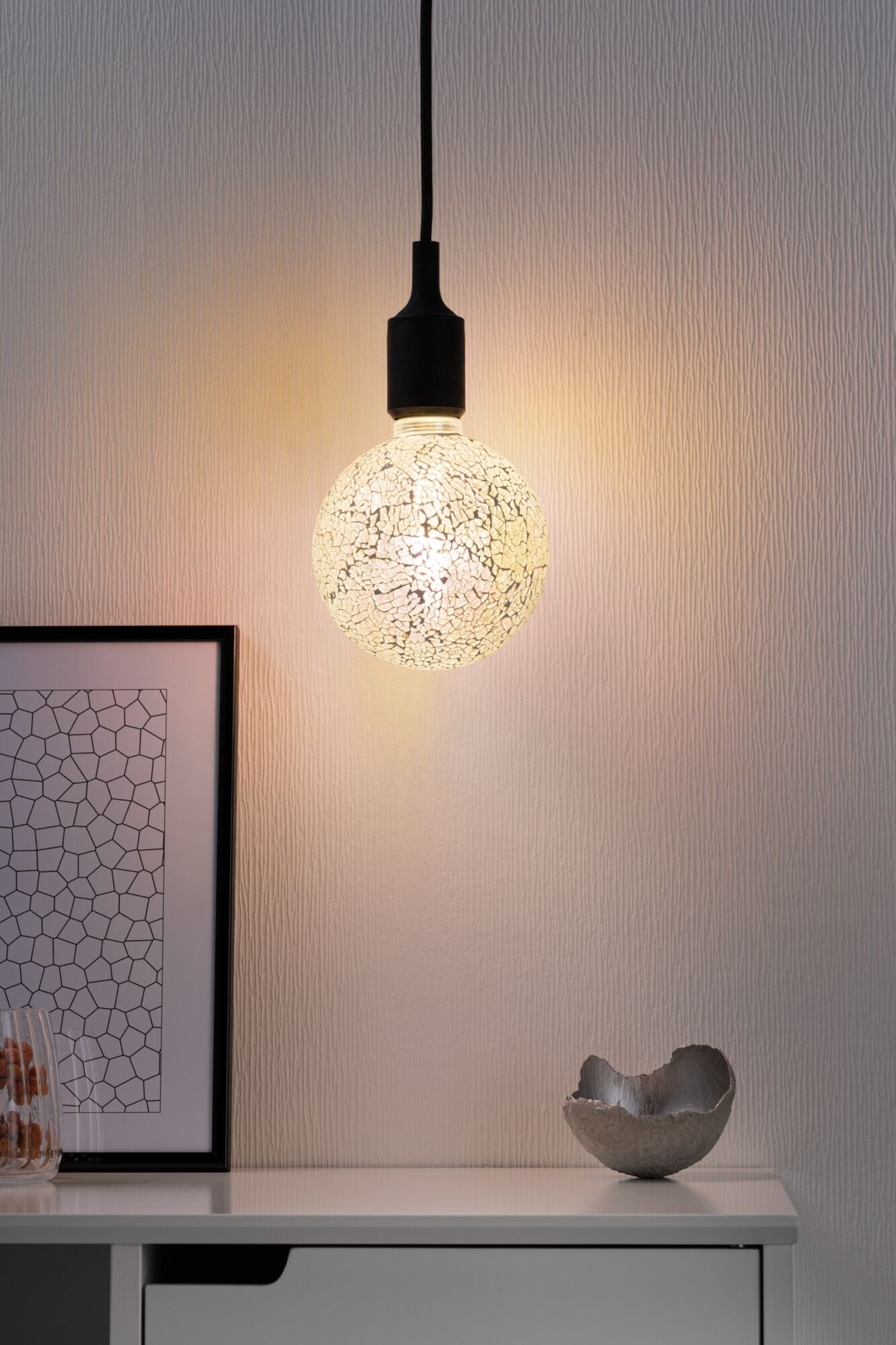 Miracle Mosaic Edition LED Globe G125 E27 470lm 5W 2700K dimmbar Weiß - Paulmann - 28745