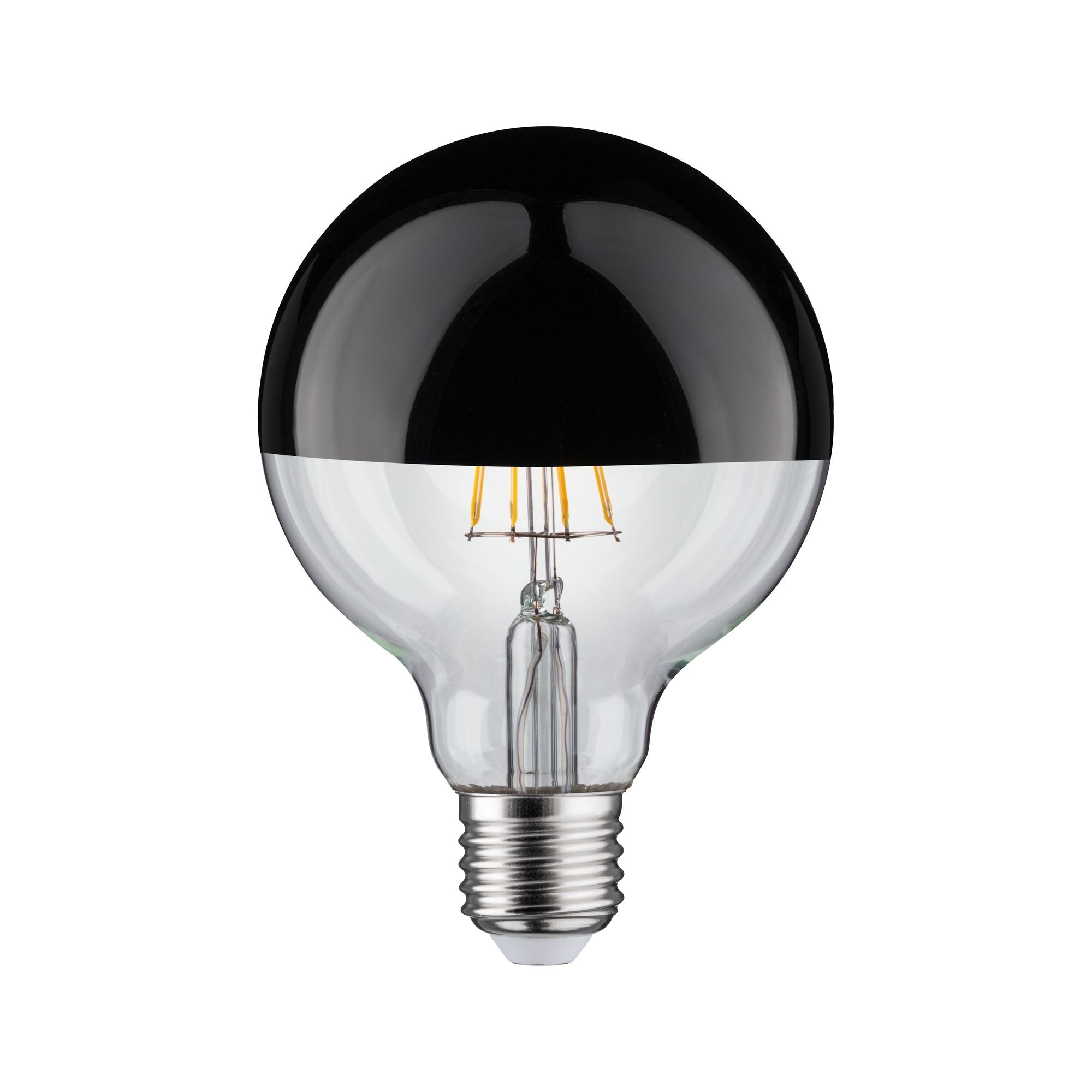 Modern Classic Edition LED Globe Kopfspiegel E27 G95 600lm 6,5W 2700K dimmbar Kopfspiegel Schwarzchrom - Paulmann - 28677