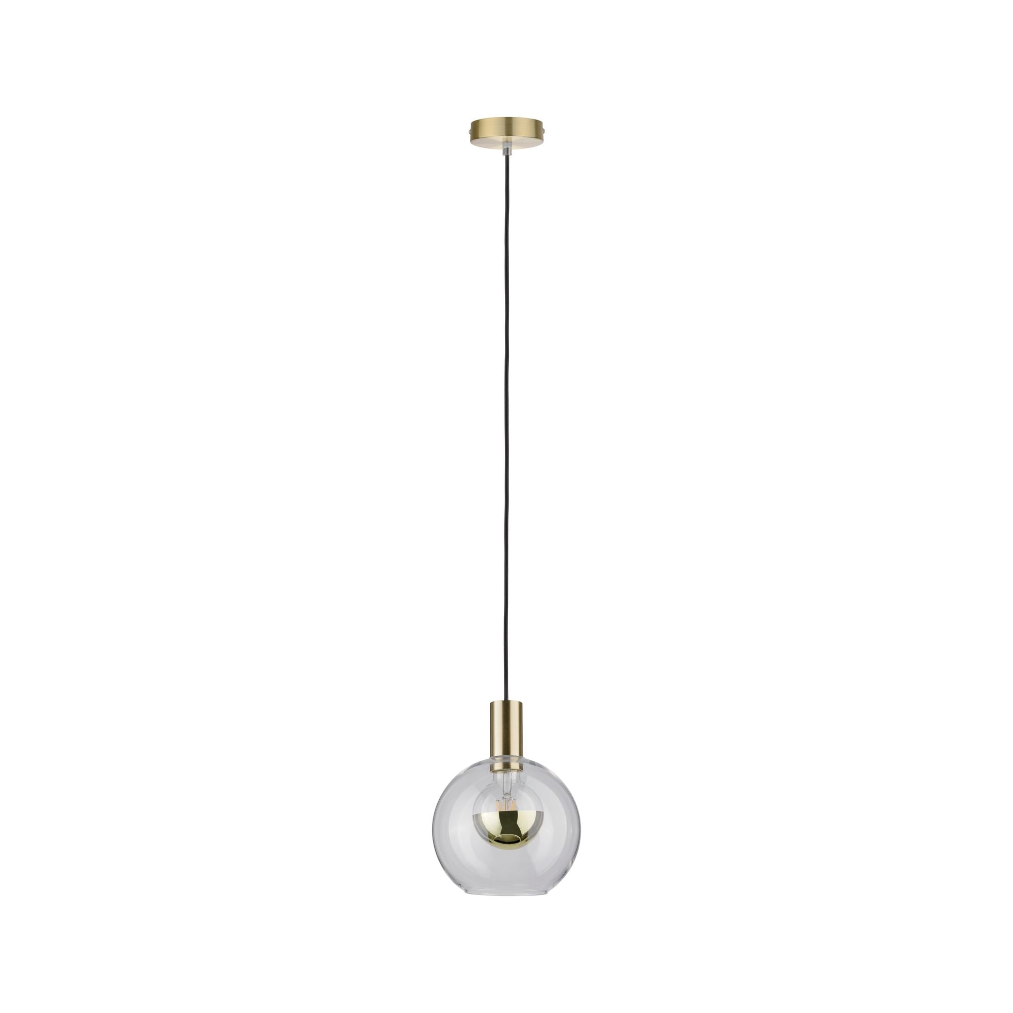 Neordic Esben E27 max. 20W Klar/Messing gebürstet dimmbar Glas/Metall - Paulmann - 79725