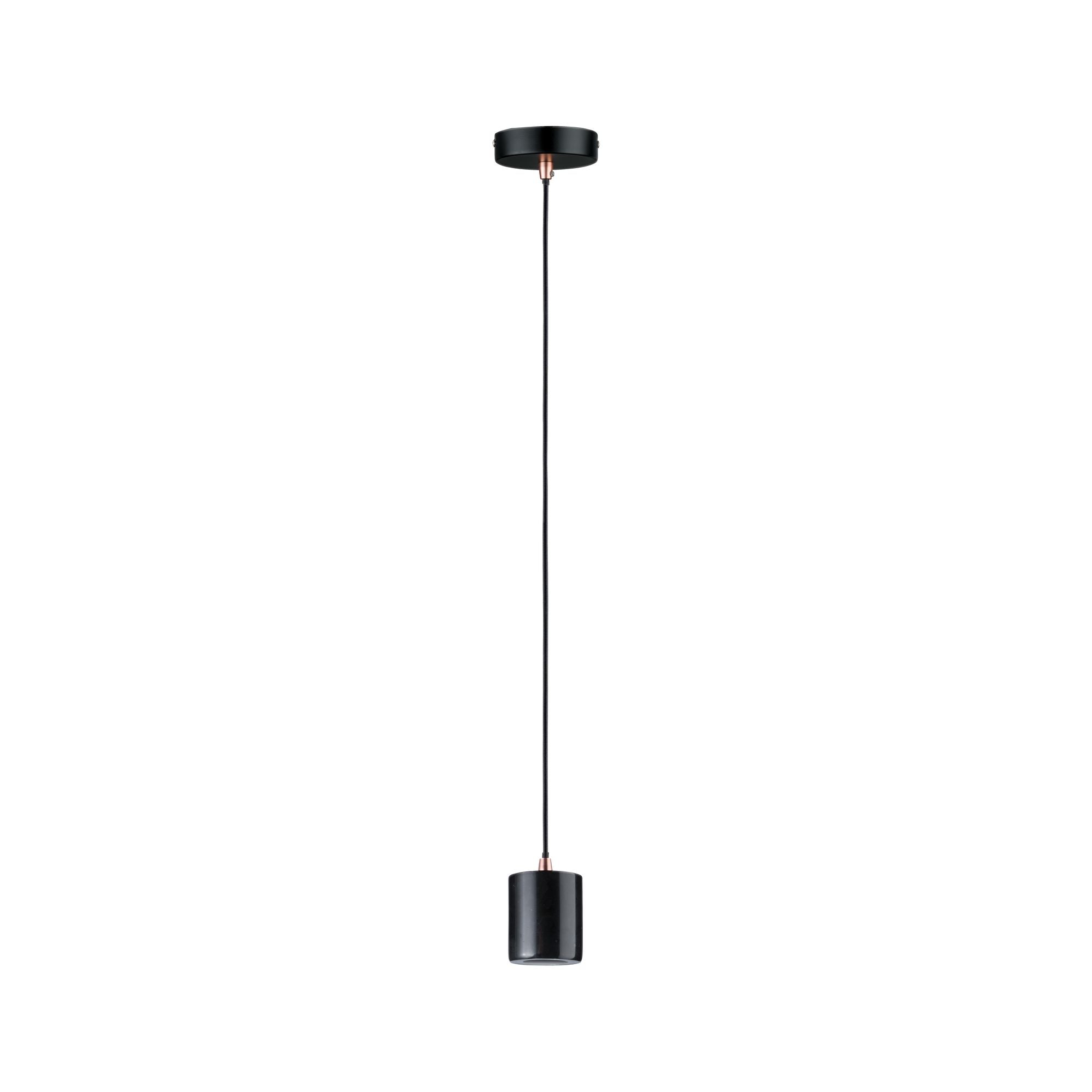 Neordic Nordin E27 max. 60W Schwarz/Marmor/Kupfer matt dimmbar Marmor - Paulmann - 79751