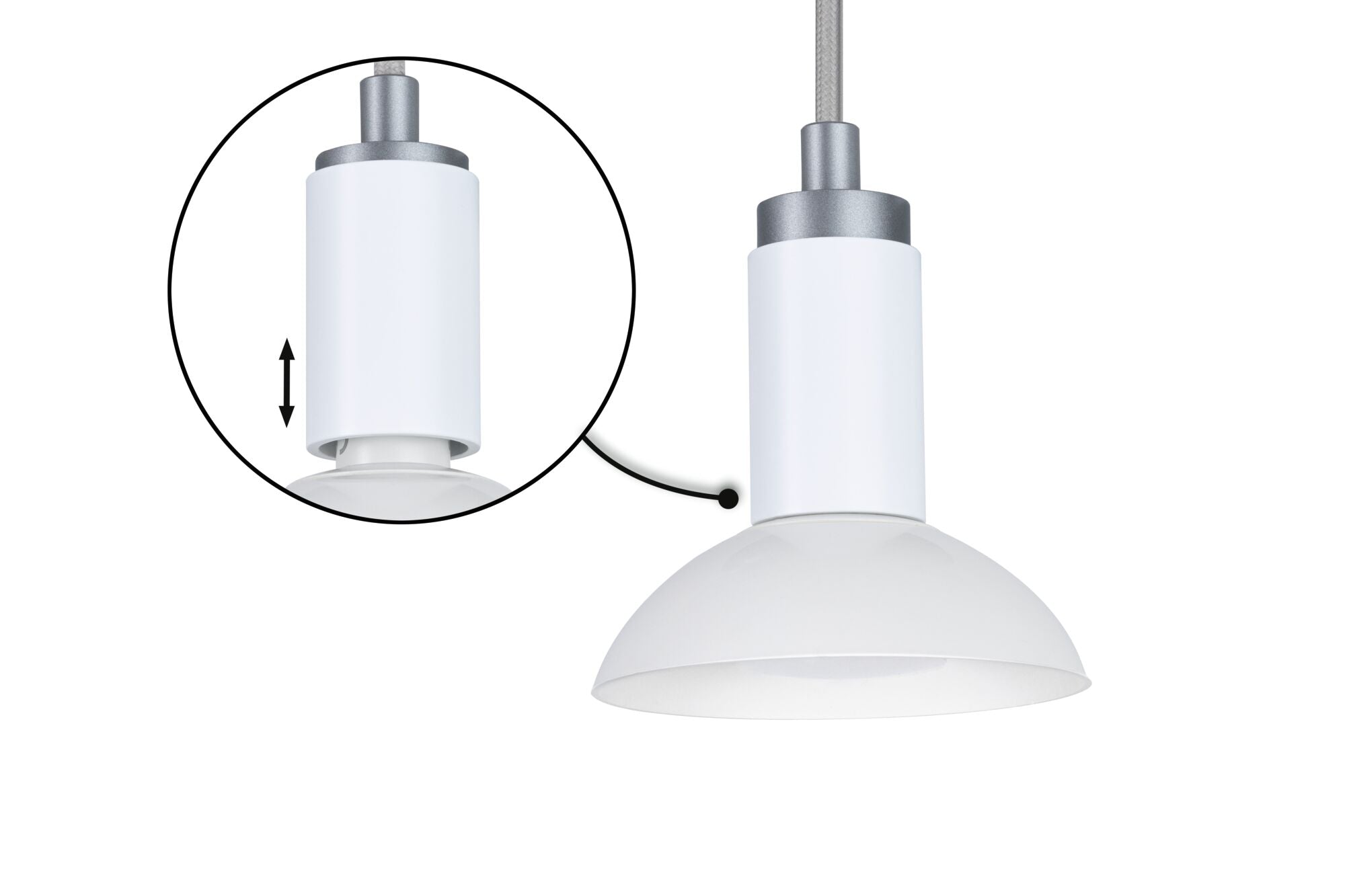 Neordic Runa GU10 max. 20W Weiß/Grau dimmbar - Paulmann - 79522