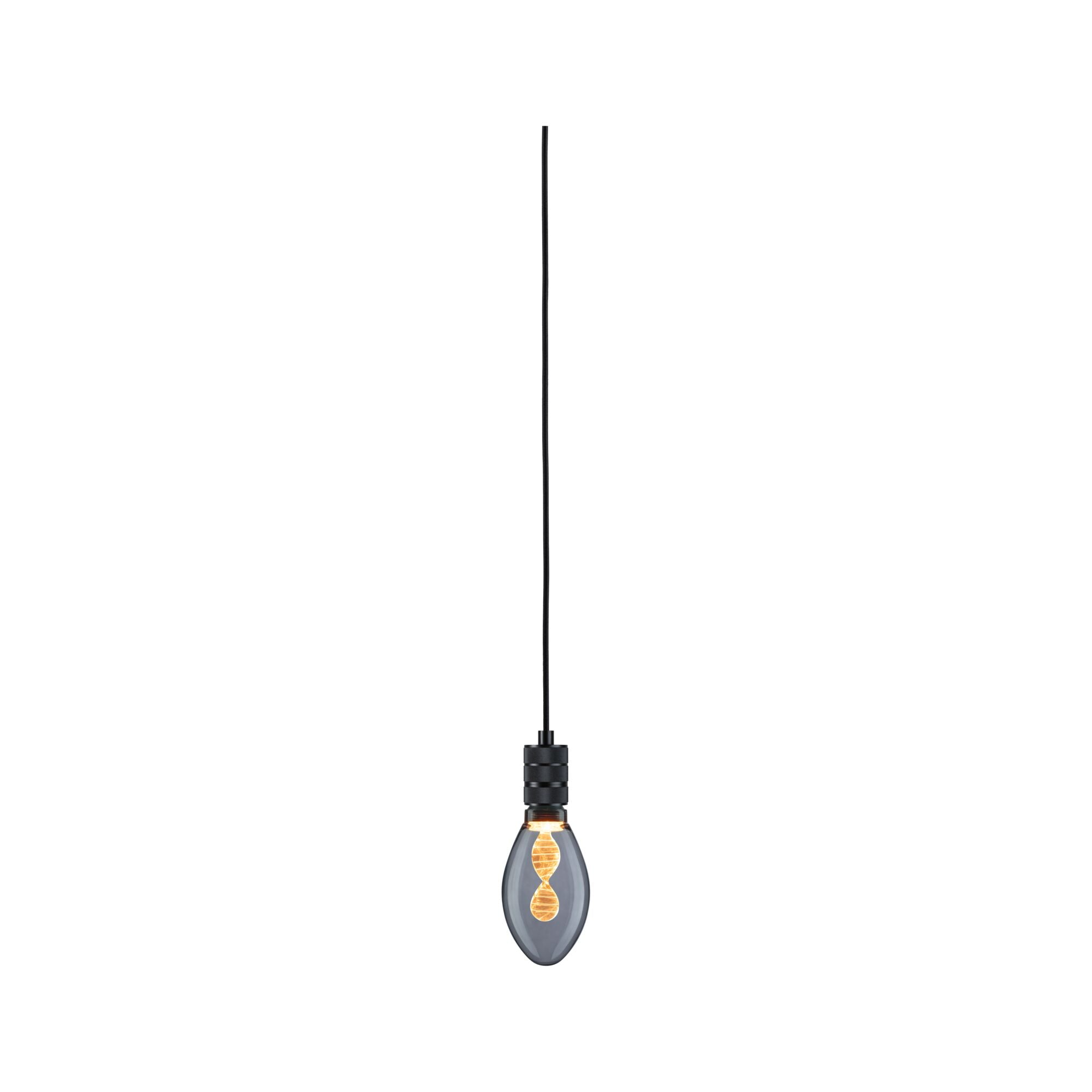 Neordic Tilla inkl. Stecker E27 max. 20W Schwarz dimmbar Metall - Paulmann - 78436