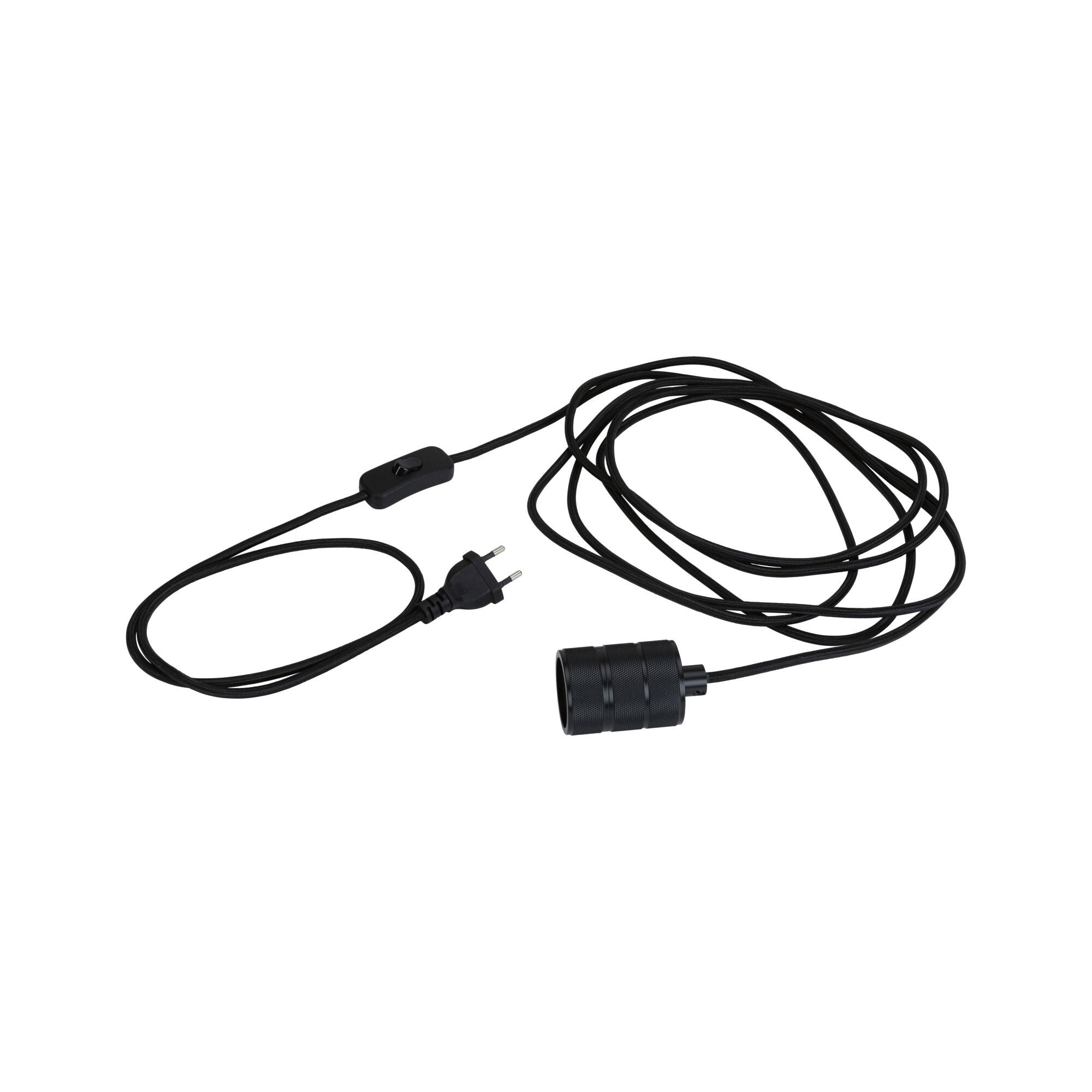 Neordic Tilla inkl. Stecker E27 max. 20W Schwarz dimmbar Metall - Paulmann - 78436