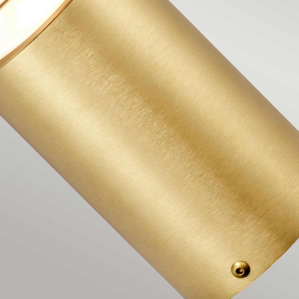 Newbrighton Mini - Pollerleuchte mit 1 Licht, gebürstetes Messing - Elsteadlighting - NEWBRIGHTON - MB - BRASS
