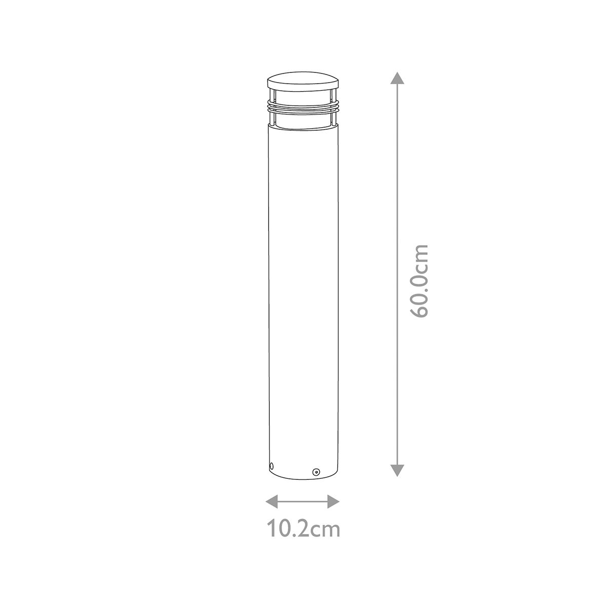 Newbrighton Pollerleuchte mit 1 Licht, gebürstetes Messing - Elsteadlighting - NEWBRIGHTON - B - BRASS