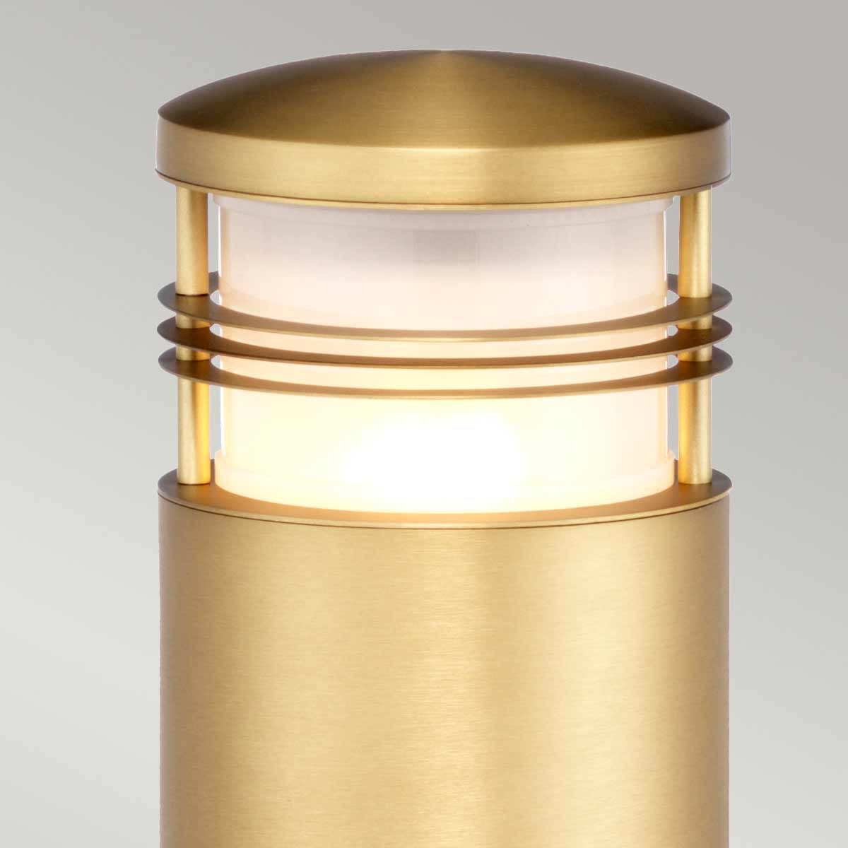 Newbrighton Pollerleuchte mit 1 Licht, gebürstetes Messing - Elsteadlighting - NEWBRIGHTON - B - BRASS