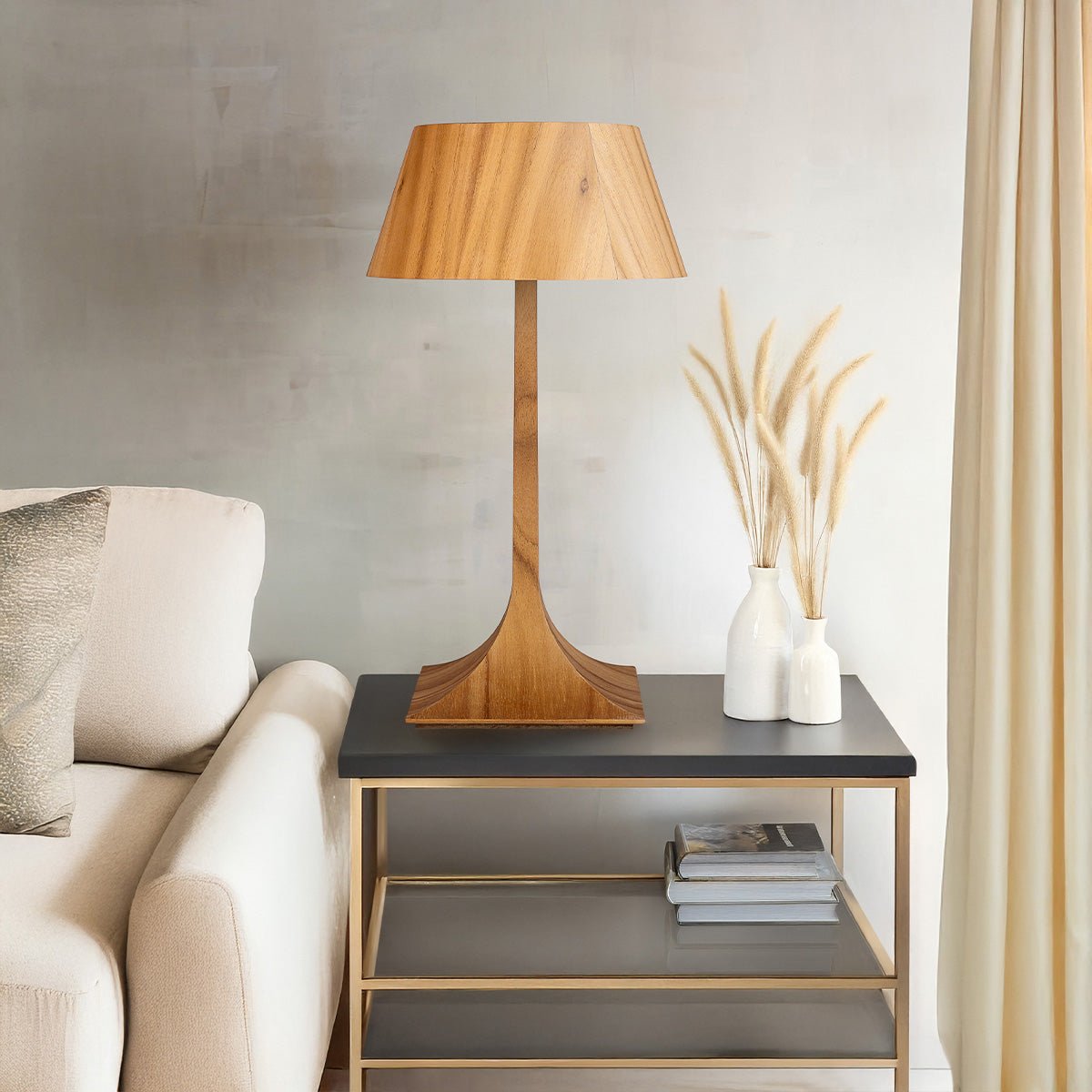 Nostalgia Tischleuchte - Accord Lighting - QN - NOSTALGIA - TL - M - TEAK