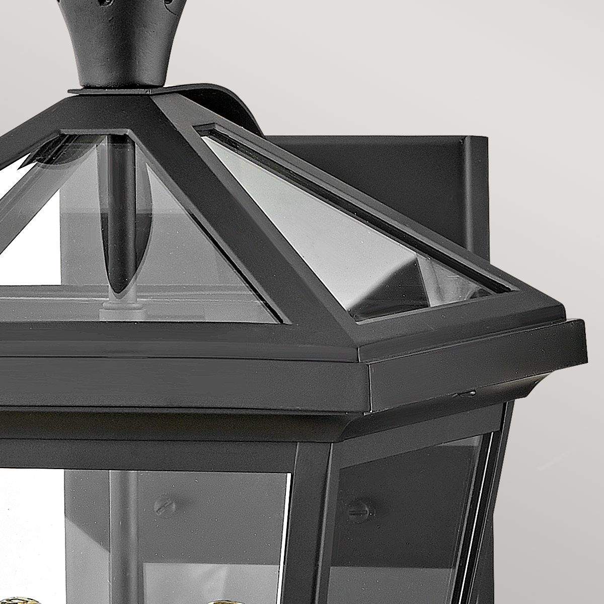 Palma 2lt mittelgroße Wandlaterne - Schwarz - Elsteadlighting - HK - PALMA - M - BK