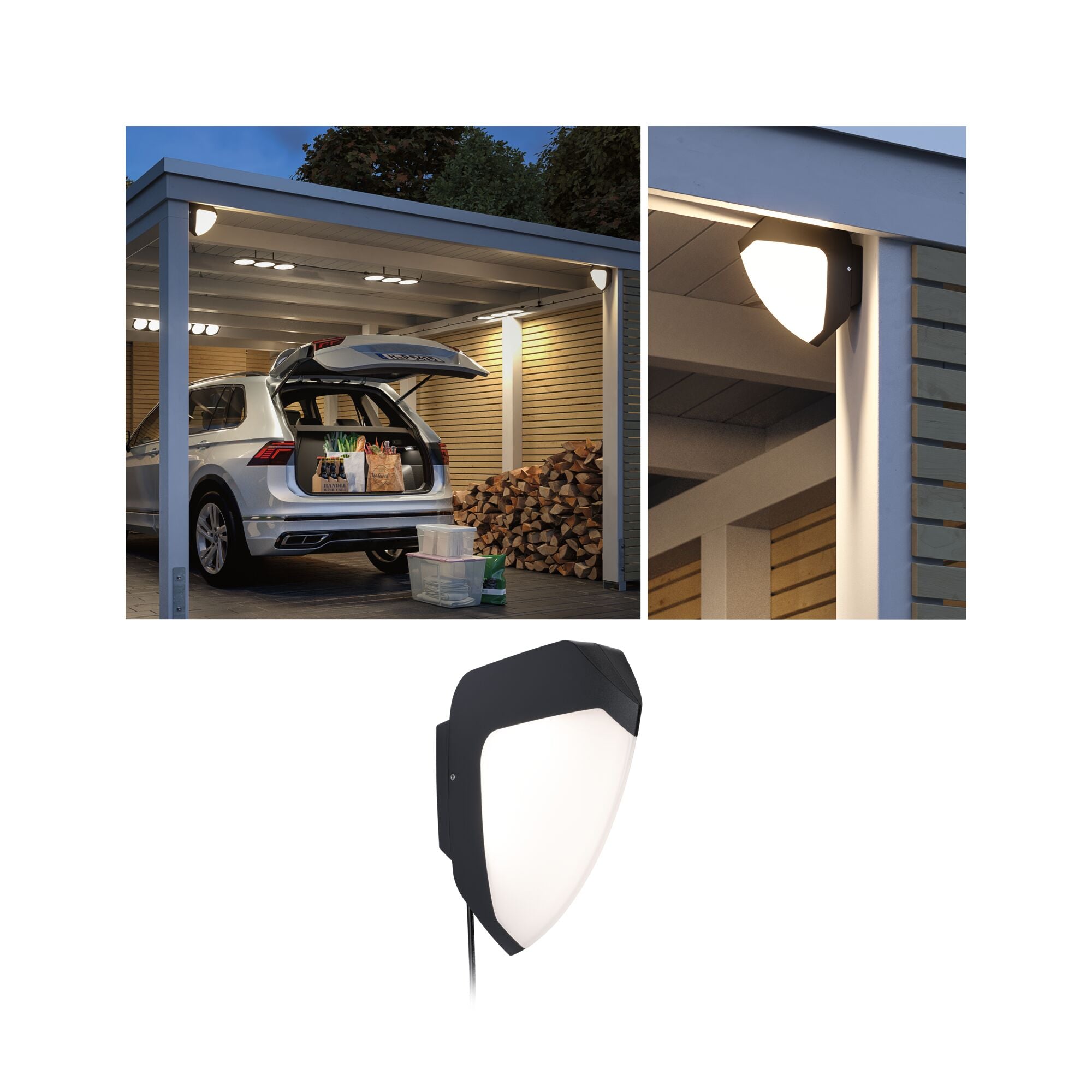 Park + Light Ikosea Bewegungsmelder IP44 50x203mm 3000K 5,6W 350lm 12V Anthrazit Kunststoff - Paulmann - 94518