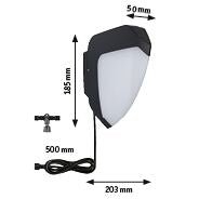 Park + Light Ikosea Bewegungsmelder IP44 50x203mm 3000K 5,6W 350lm 12V Anthrazit Kunststoff - Paulmann - 94518