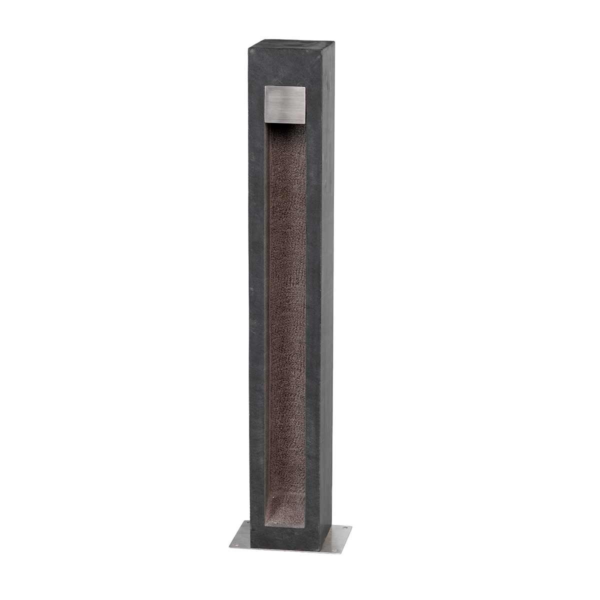 Parkstone Großer LED - Poller - Basaltstein mit Edelstahl - Elsteadlighting - PARKSTONE - BOL - A