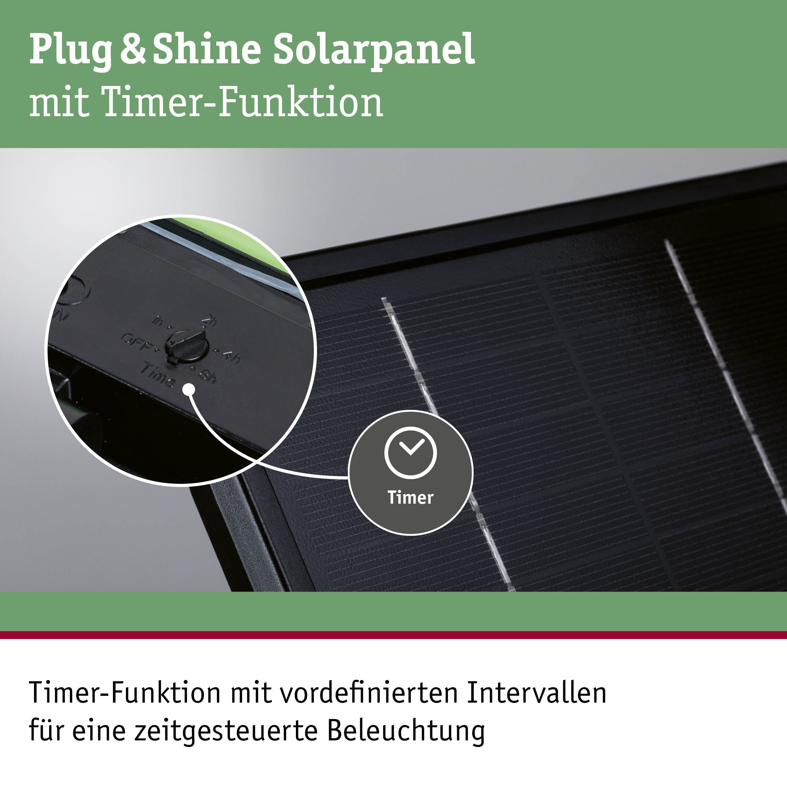 Paulmann Plug & Shine Solarpanel 94914