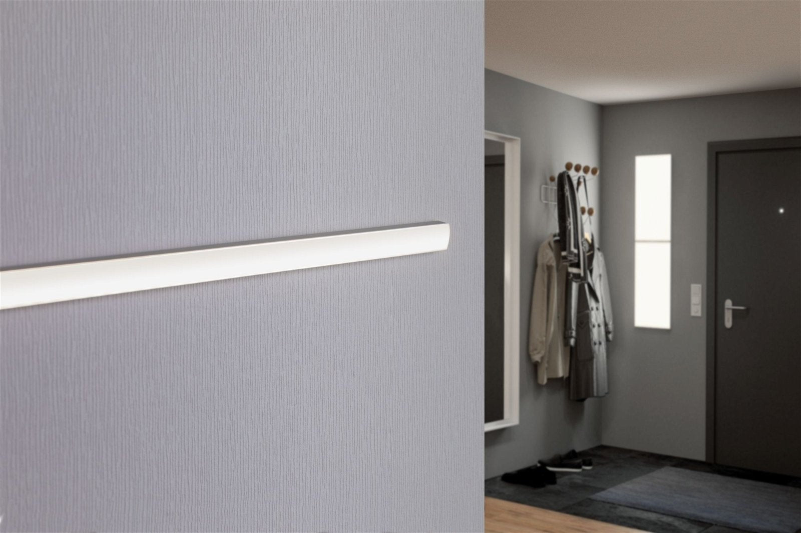 LED Strip Profil Base Weißer Diffusor 2m