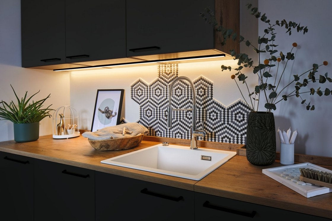 LED Strip Profil Base Weißer Diffusor 2m