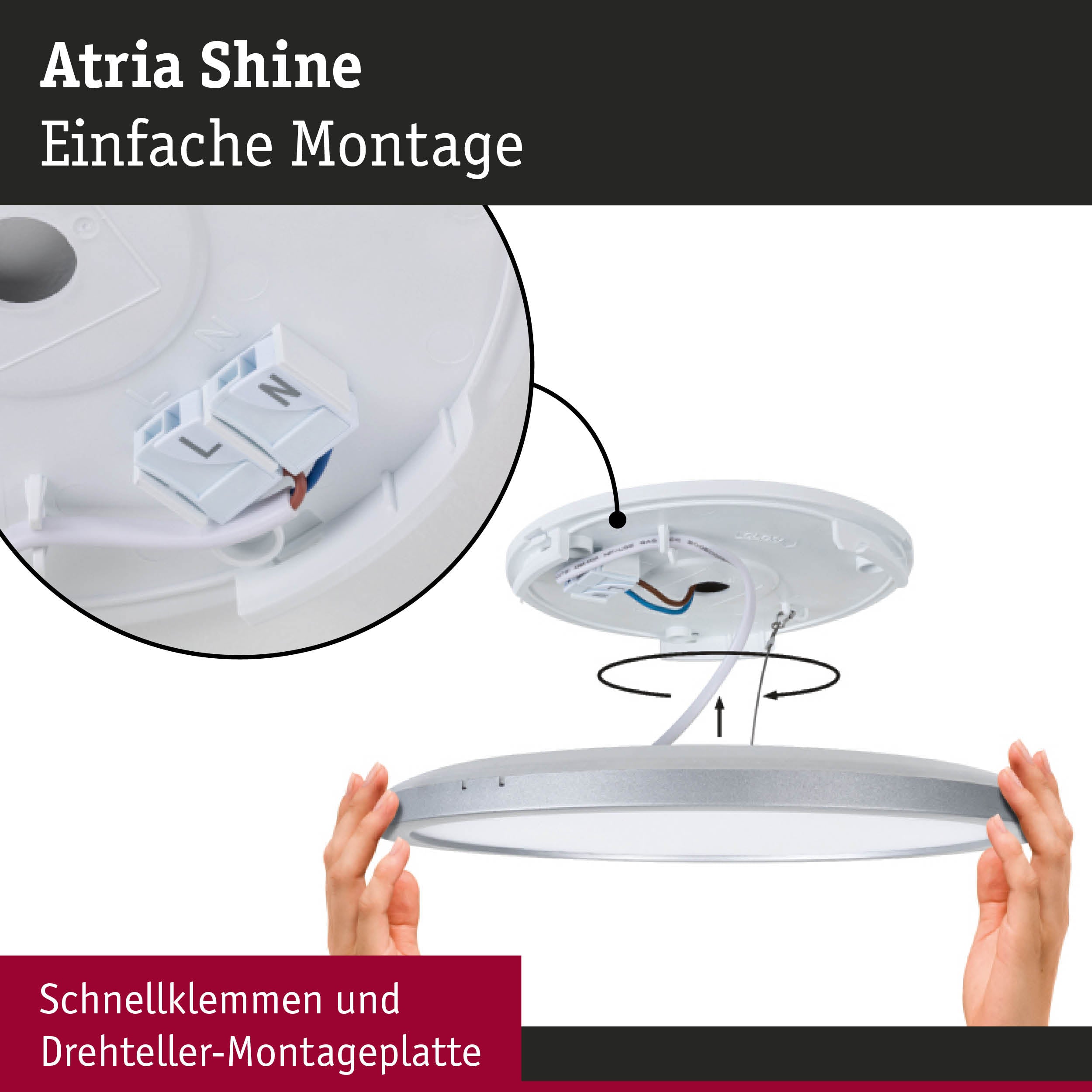 Paulmann Atria Shine LED Panel 71155 Anwendung