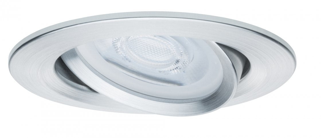 Einbauleuchten Nova schwenkbar  rund 84mm 50° GU10 max. 35W 230V Alu gedreht