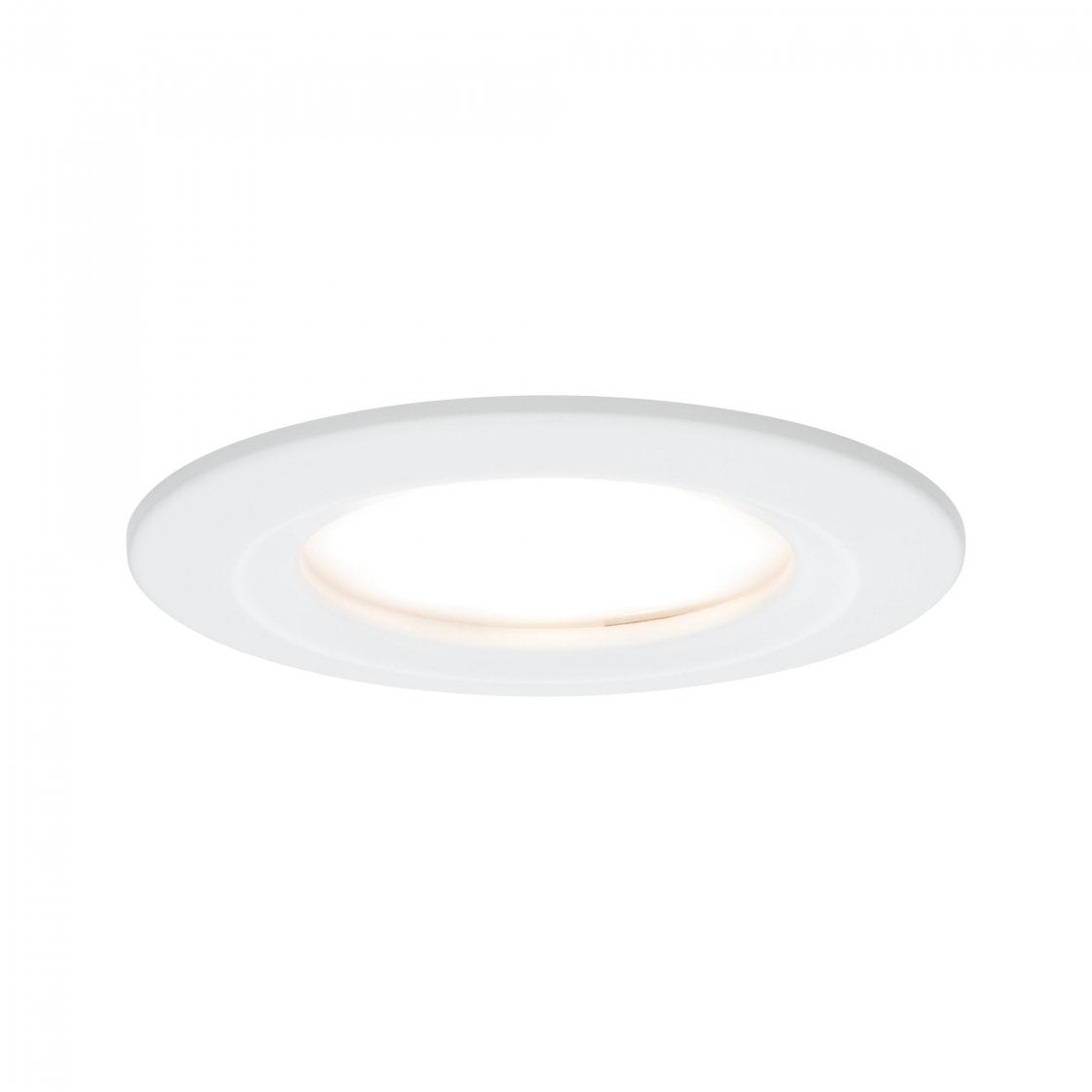 LED Einbauleuchte Nova Coin starr IP44 rund 78mm Coin 6W 470lm 230V dimmbar 2700K Weiß matt