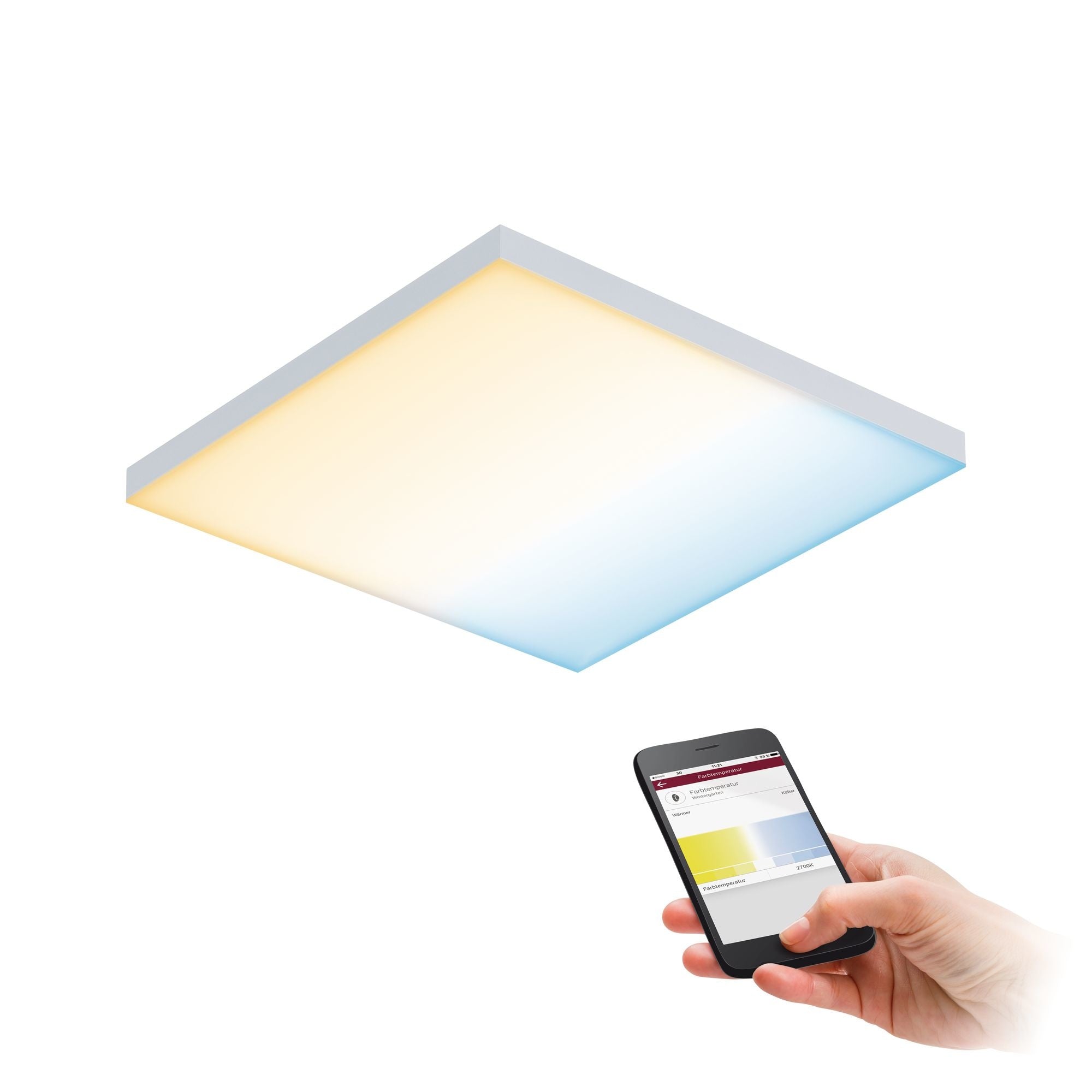 LED Panel Velora SmartHome Zigbee 300x300mm 10,5 W Weiß matt Tunable White