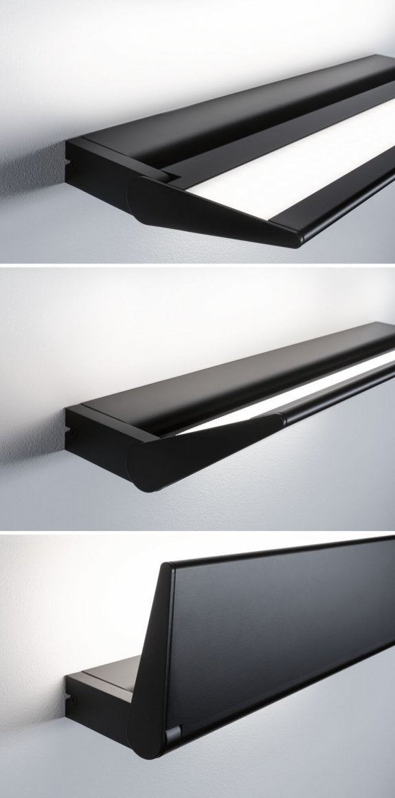 LED Wandleuchte Ranva 2700K 1.400lm / 210lm 230V 13 / 1x2W dimmbar Schwarz matt