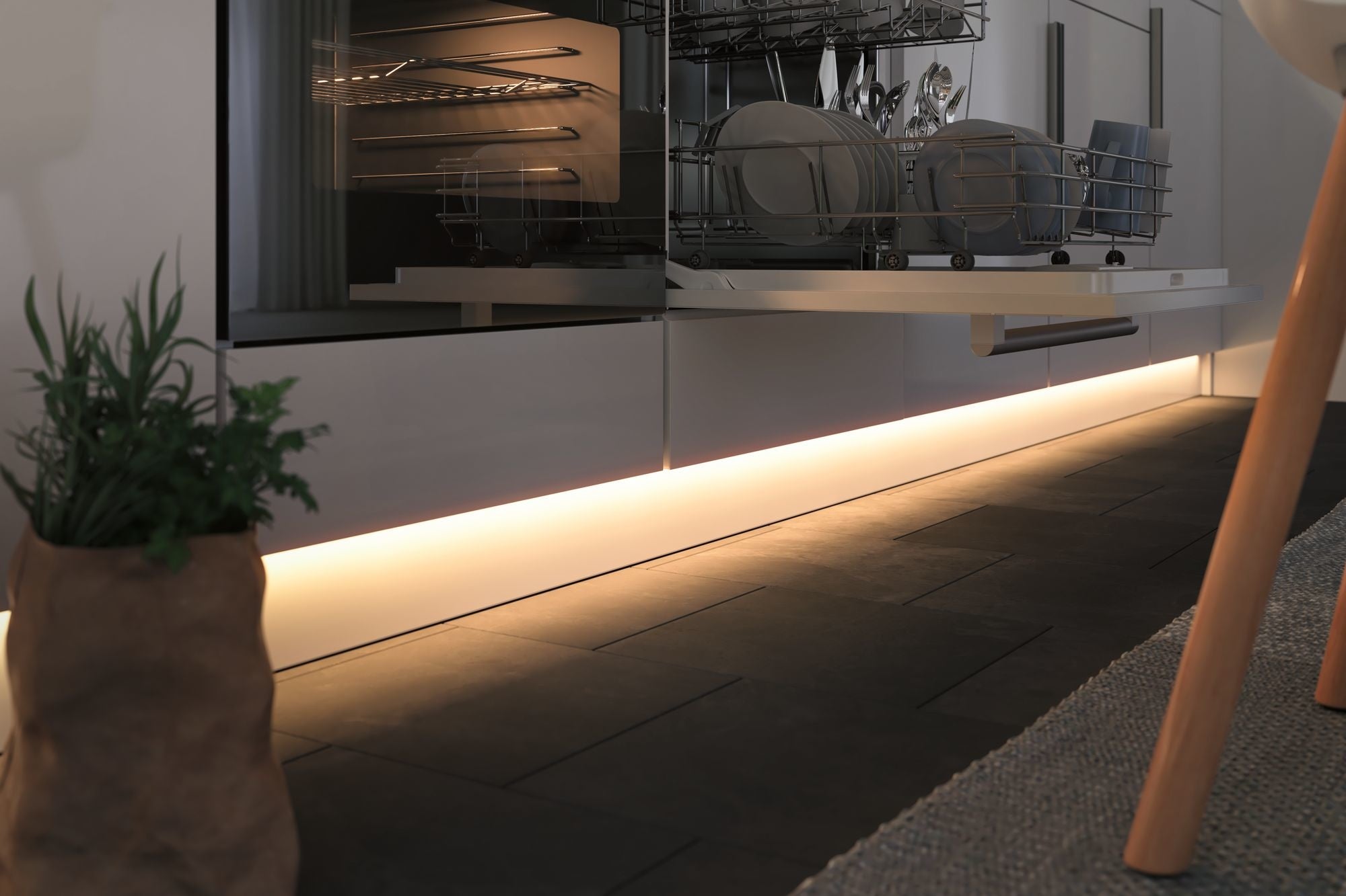 Möbelleuchten Clever Connect Stripe Transparent 12V 6,5W TunableWhite 2.700K