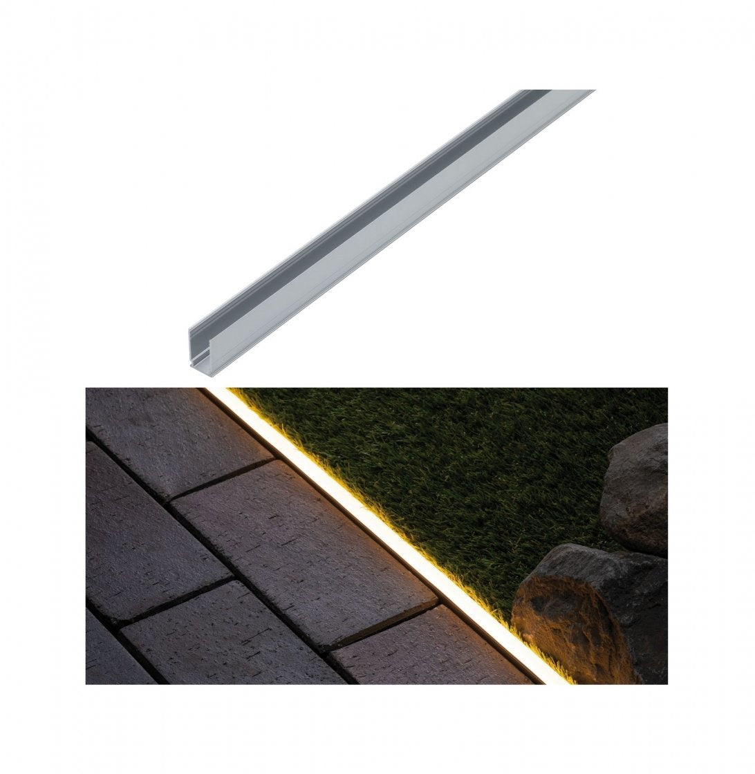 Plug & Shine LED Strip Profil Warmweiß Aluminiumprofil 1m