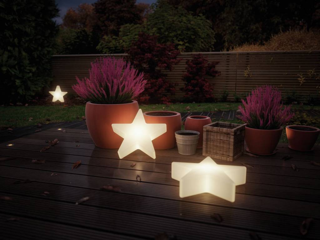 Plug & Shine Lichtobjekt Star IP67 3000K 24V