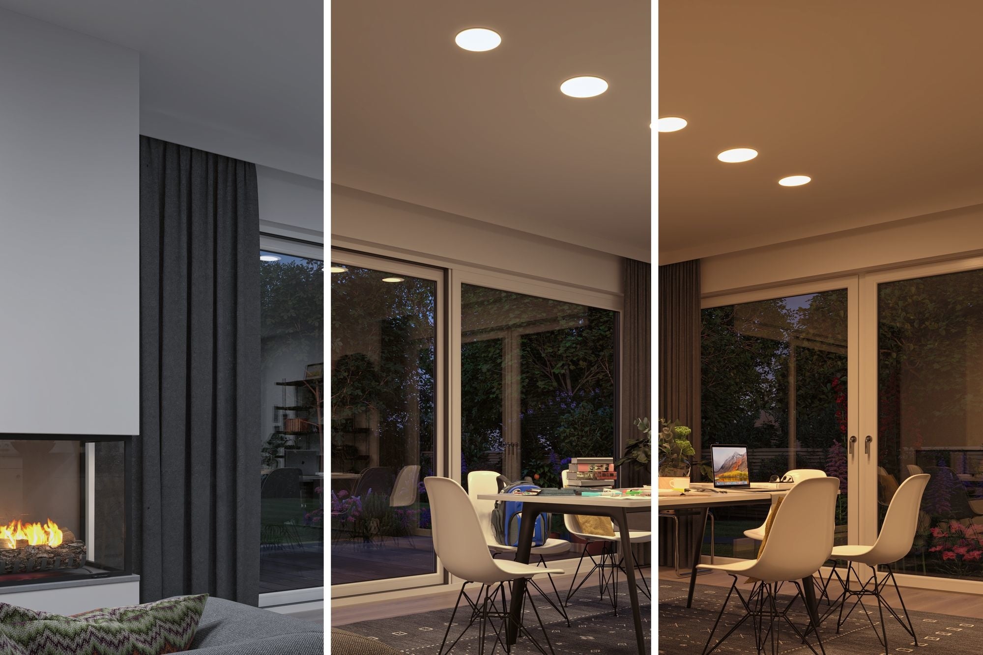 Smart Home Zigbee LED Einbaupanel Veluna VariFit Tunable White 185mm IP44 15W