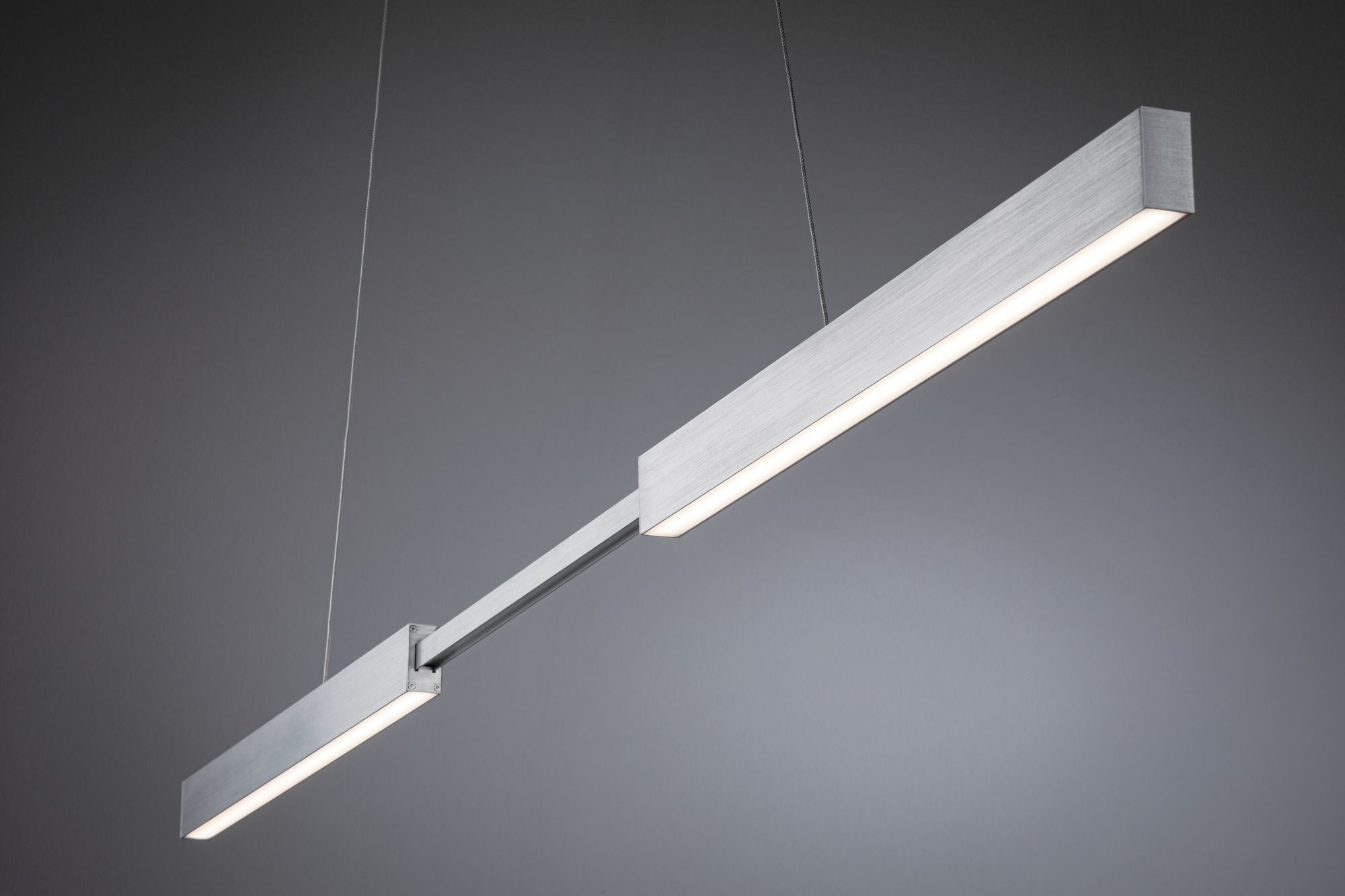 SmartHome Zigbee LED Pendelleuchte Aptare 18W Dimmbar Alu gebürstet Metall