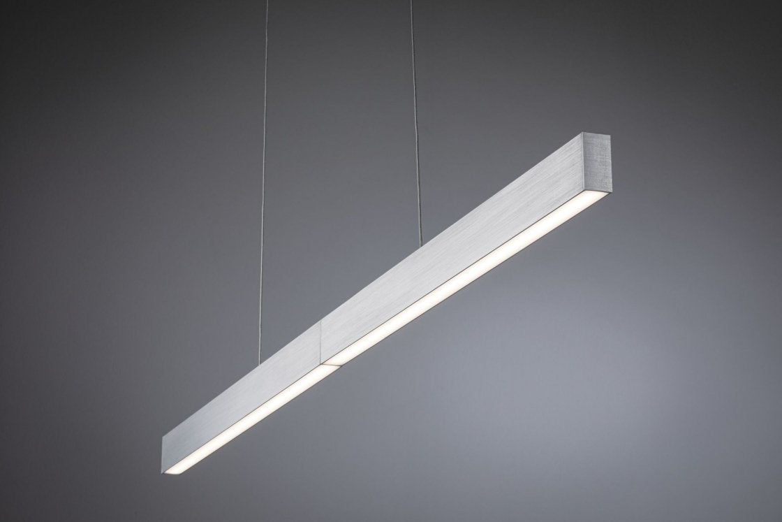 SmartHome Zigbee LED Pendelleuchte Aptare 18W Dimmbar Alu gebürstet Metall