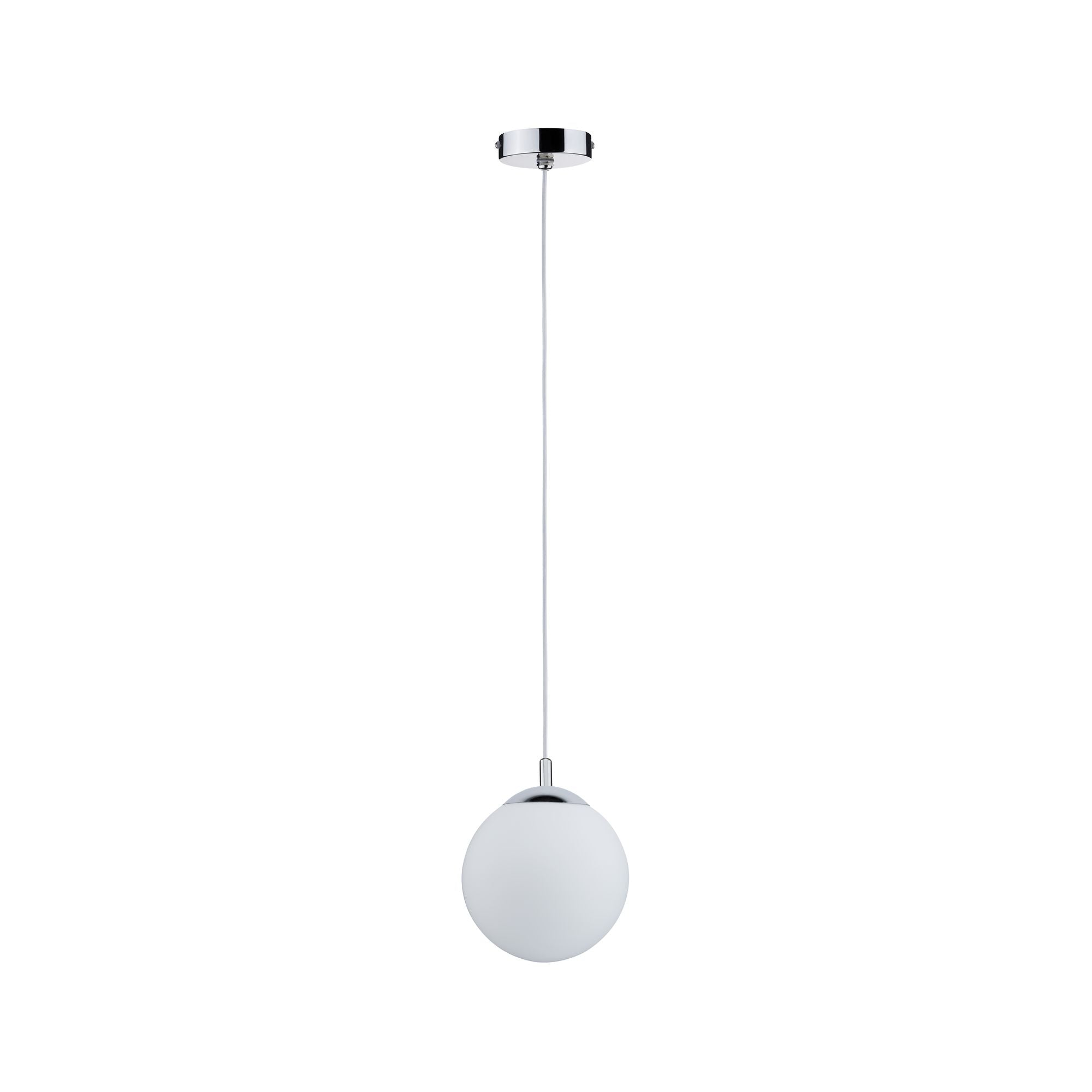 Pendelleuchte Globe IP44 E27 max. 20W Satin/Chrom dimmbar - Paulmann - 70895