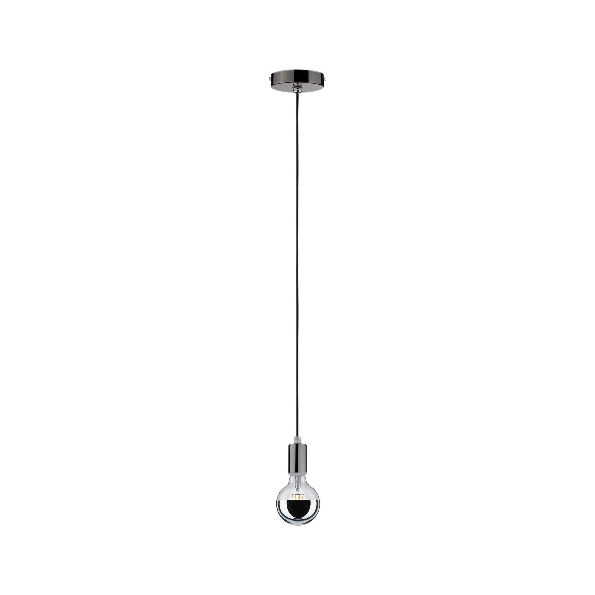 Pendelleuchte Larus IP44 E27 max. 60W Schwarzchrom dimmbar - Paulmann - 79754