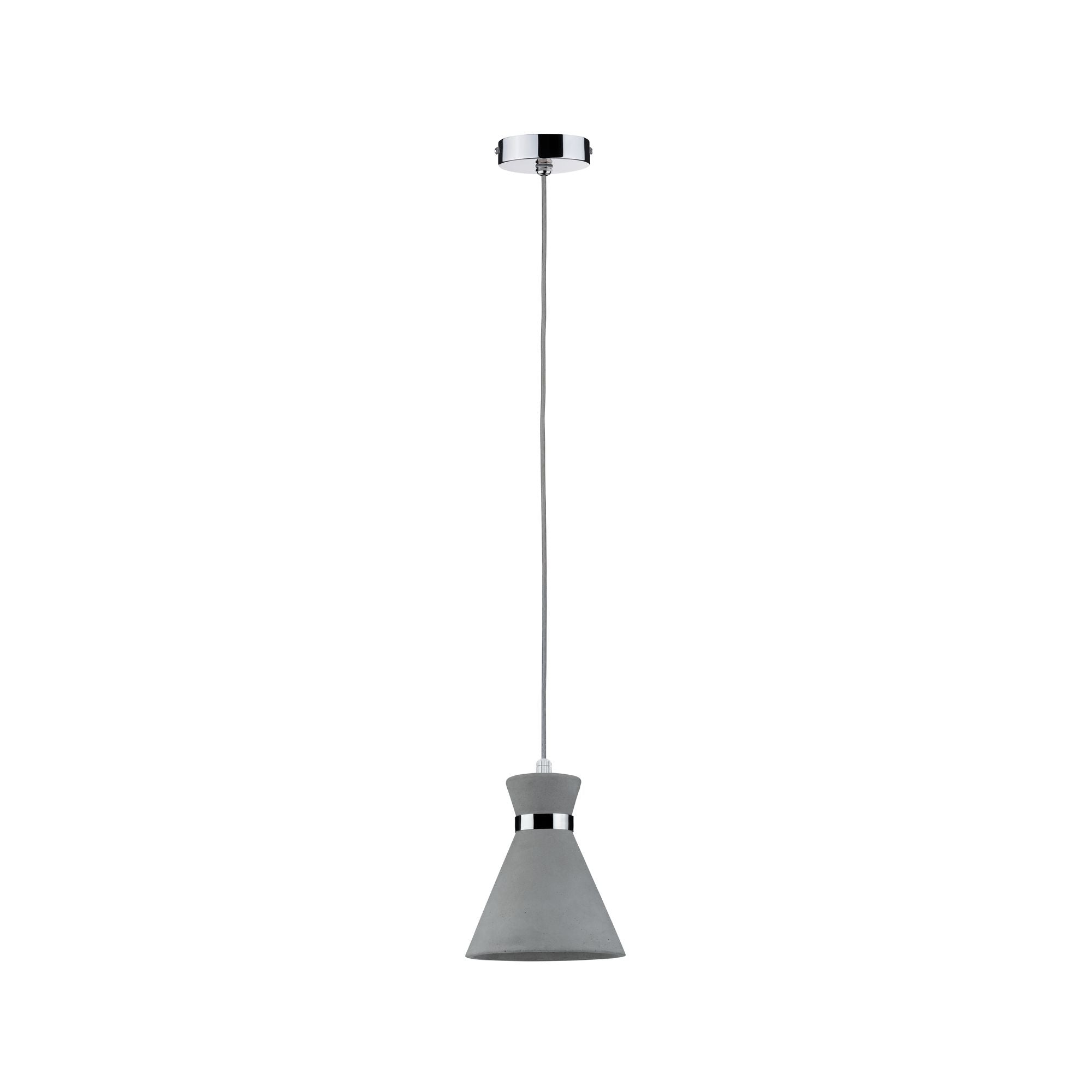 Pendelleuchte Verve IP44 E27 max. 20W Grau/Chrom dimmbar - Paulmann - 70890