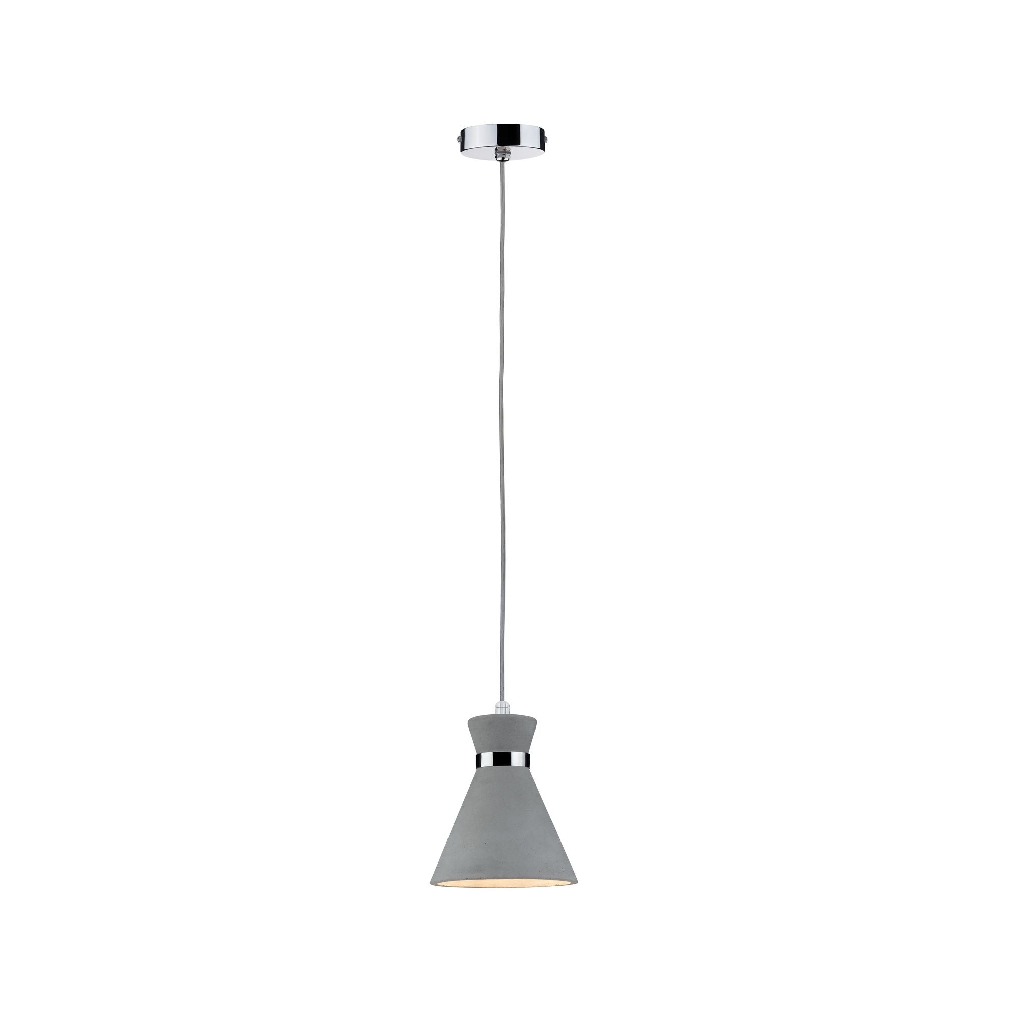 Pendelleuchte Verve IP44 E27 max. 20W Grau/Chrom dimmbar - Paulmann - 70890