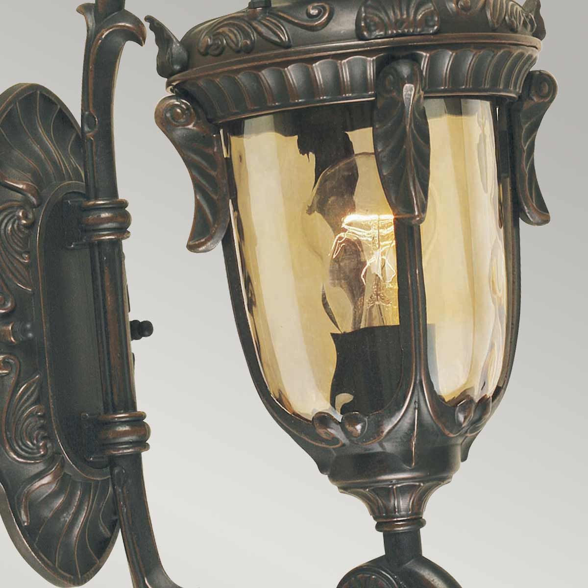Philadelphia 1 - flammige kleine Wandlaterne - Altbronze - Elsteadlighting - PH1 - S - OB