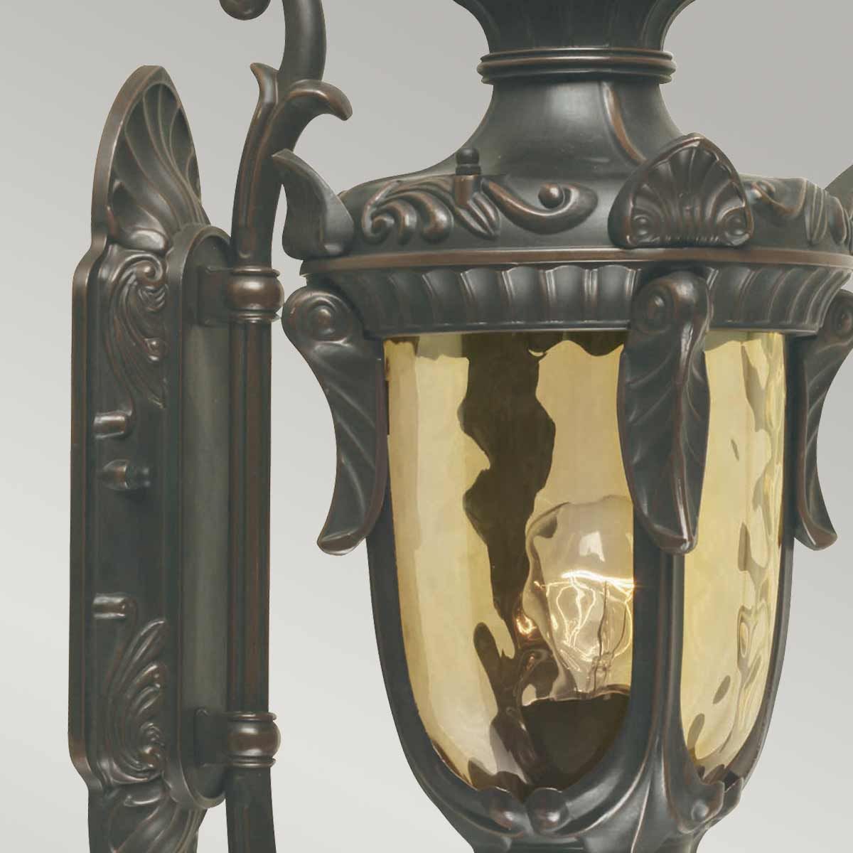 Philadelphia 1 - flammige mittelgroße Wandlaterne - Altbronze - Elsteadlighting - PH1 - M - OB