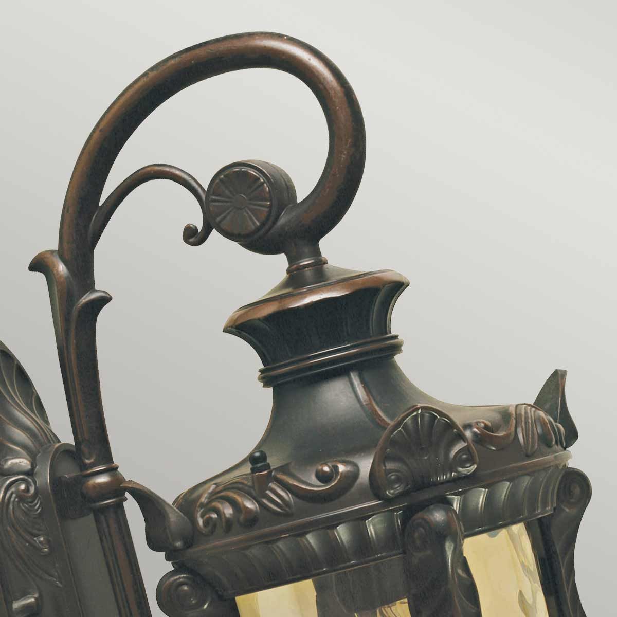 Philadelphia 1 - flammige mittelgroße Wandlaterne - Altbronze - Elsteadlighting - PH2 - M - OB