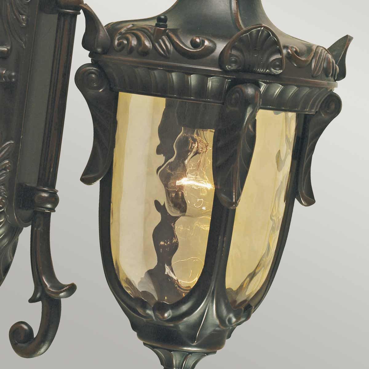 Philadelphia 1 - flammige mittelgroße Wandlaterne - Altbronze - Elsteadlighting - PH2 - M - OB