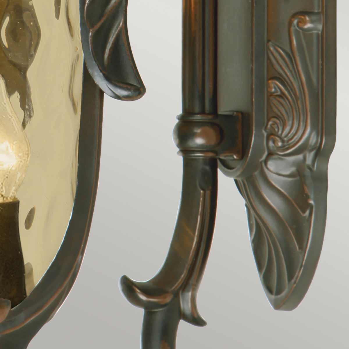 Philadelphia 3 - flammige große Wandlaterne - Altbronze - Elsteadlighting - PH2 - L - OB