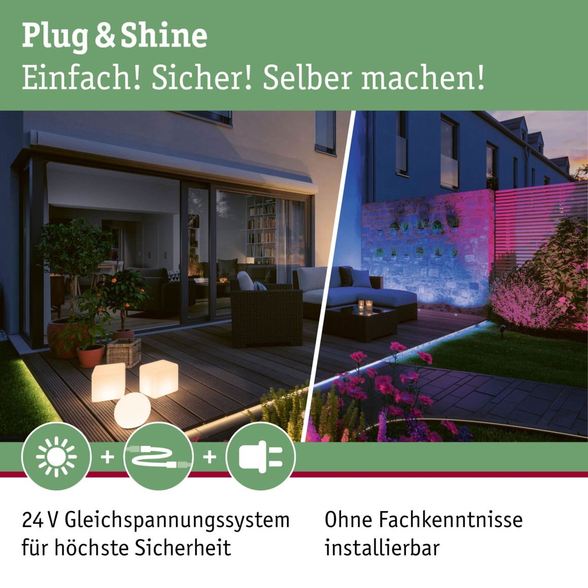 Plug & Shine Einspeisung Einspeisung 230/24V DC IP67 230/24V 75VA Anthrazit - Paulmann - 94497